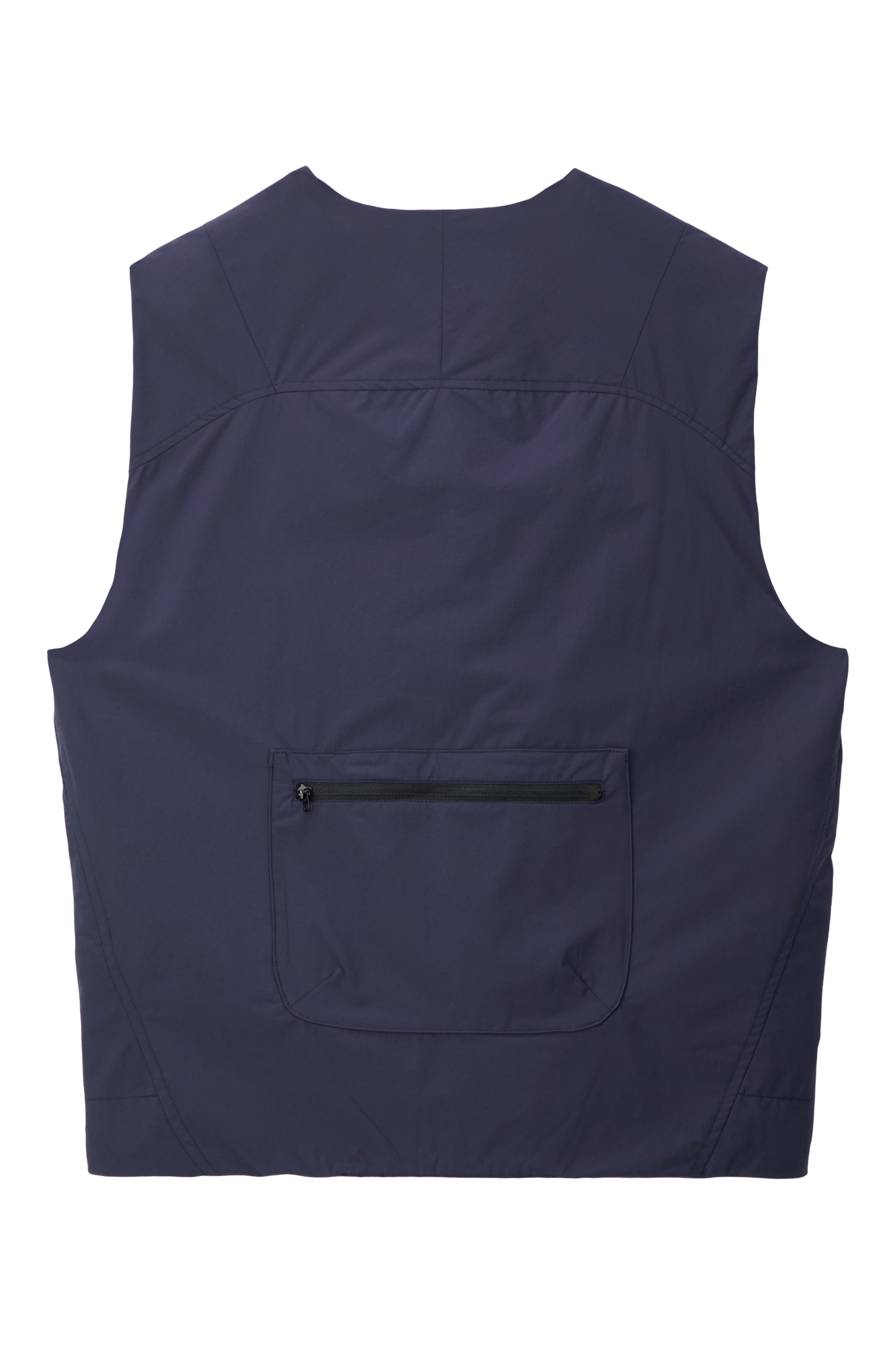 Literary Sport | Ada Womens Lightweight Packable Running Vest - Washed Navy - Back