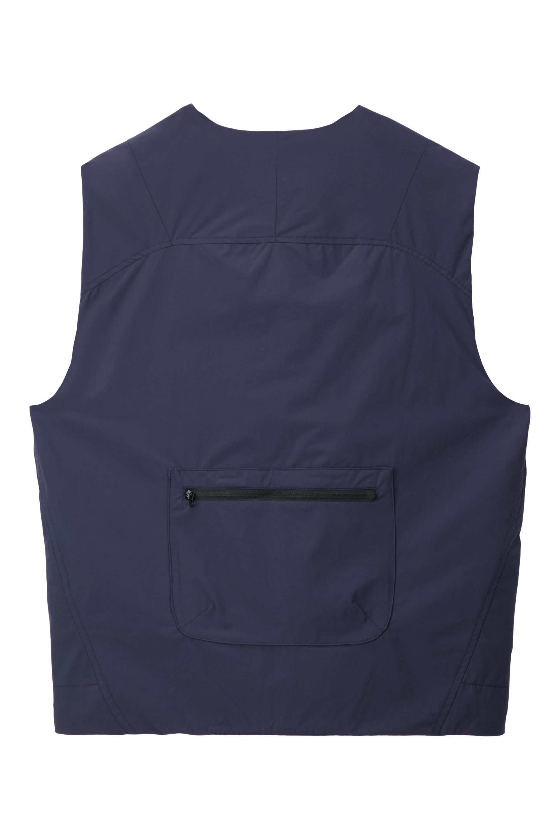 Literary Sport | Ada Womens Lightweight Packable Running Vest - Washed Navy - Back