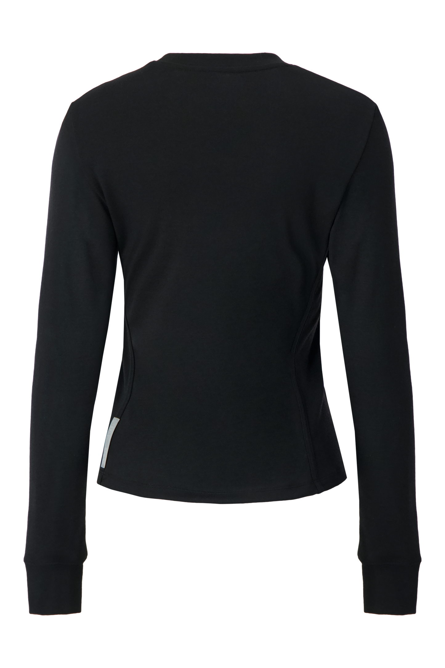Literary Sport - Anne Womens Long Sleeve Crewneck Running T-Shirt - Black - Back