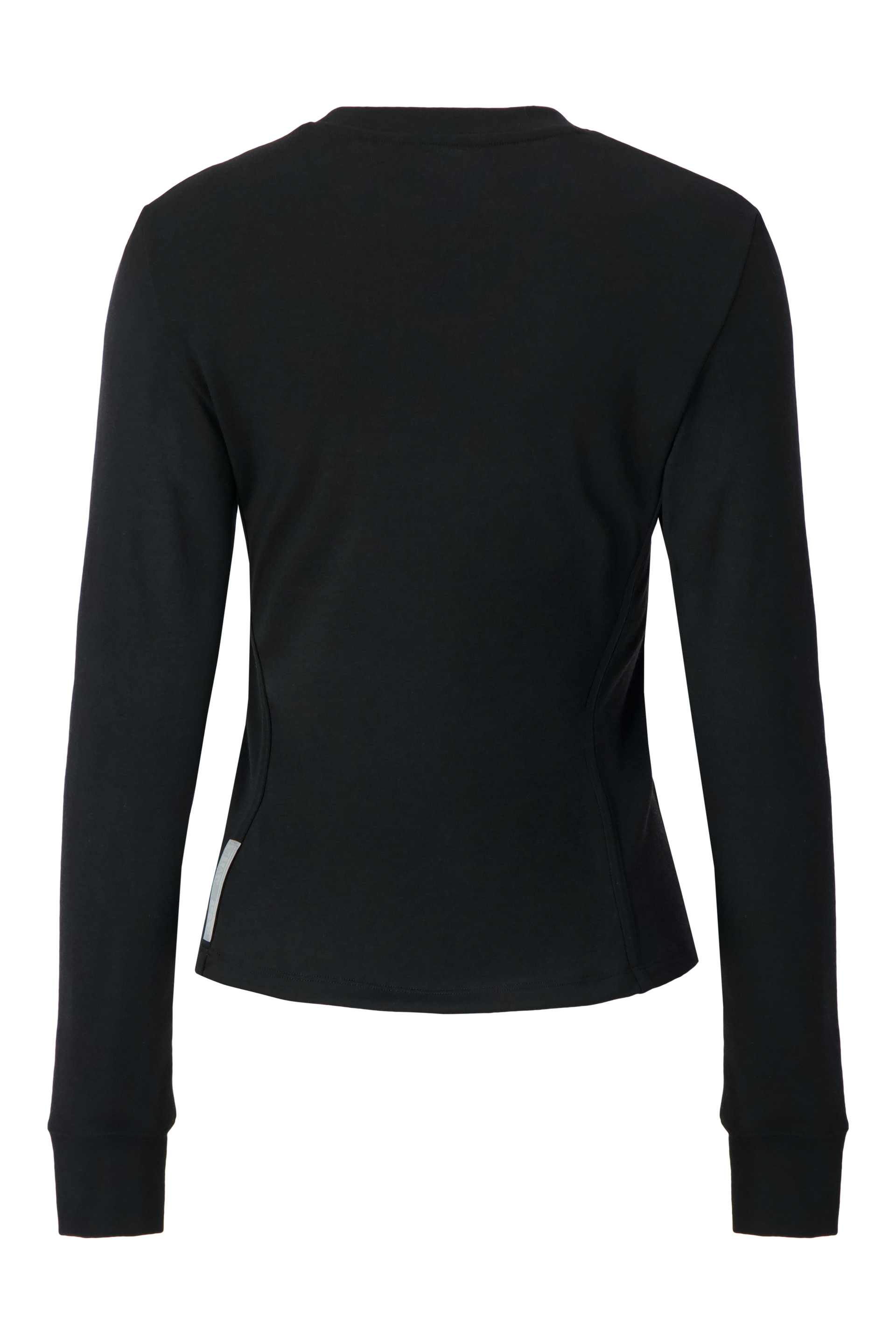 Literary Sport - Anne Womens Long Sleeve Crewneck Running T-Shirt - Black - Back