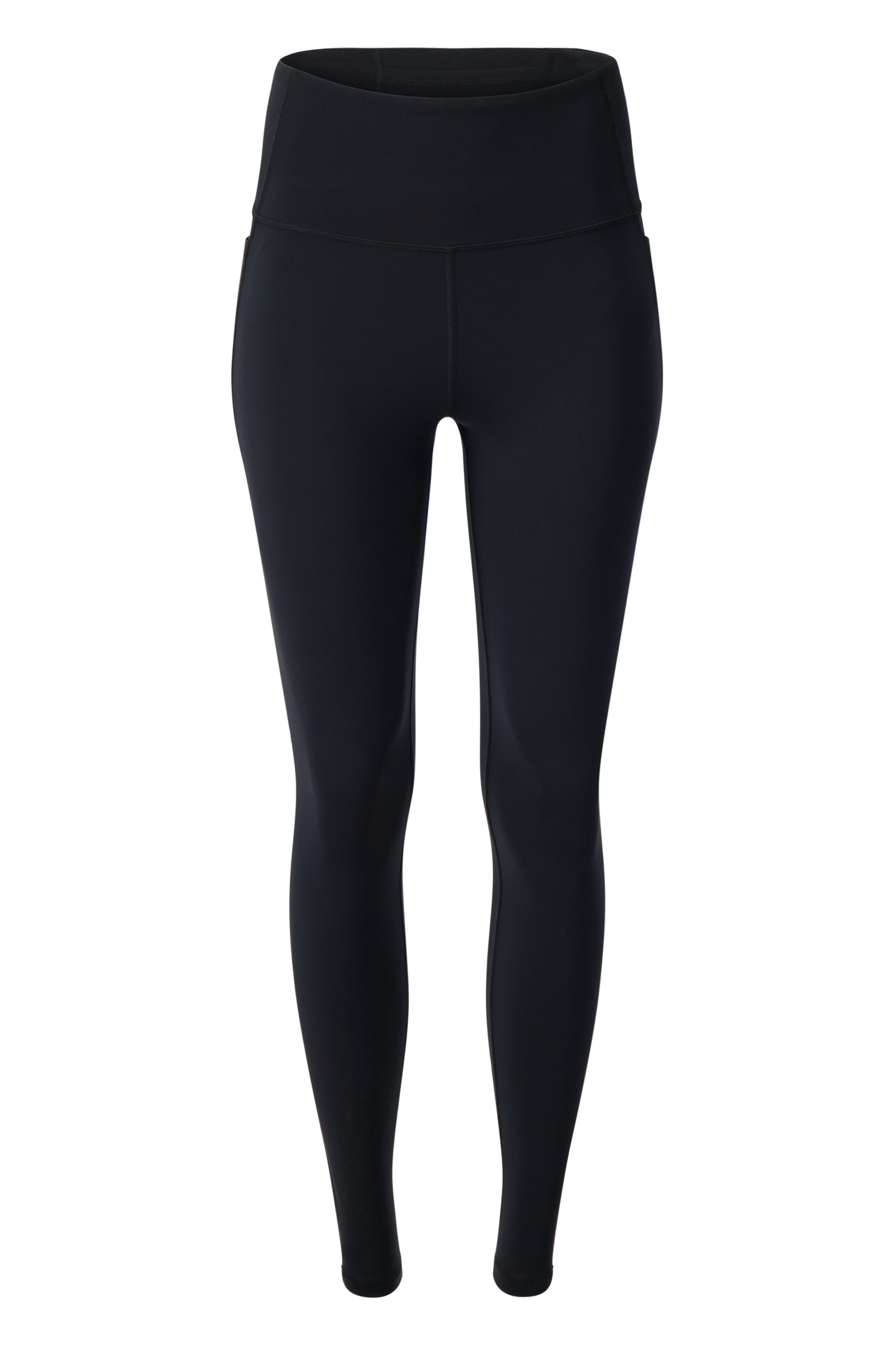 Literary Sport - Issa Womens Full Length Running Tight - Black - Front