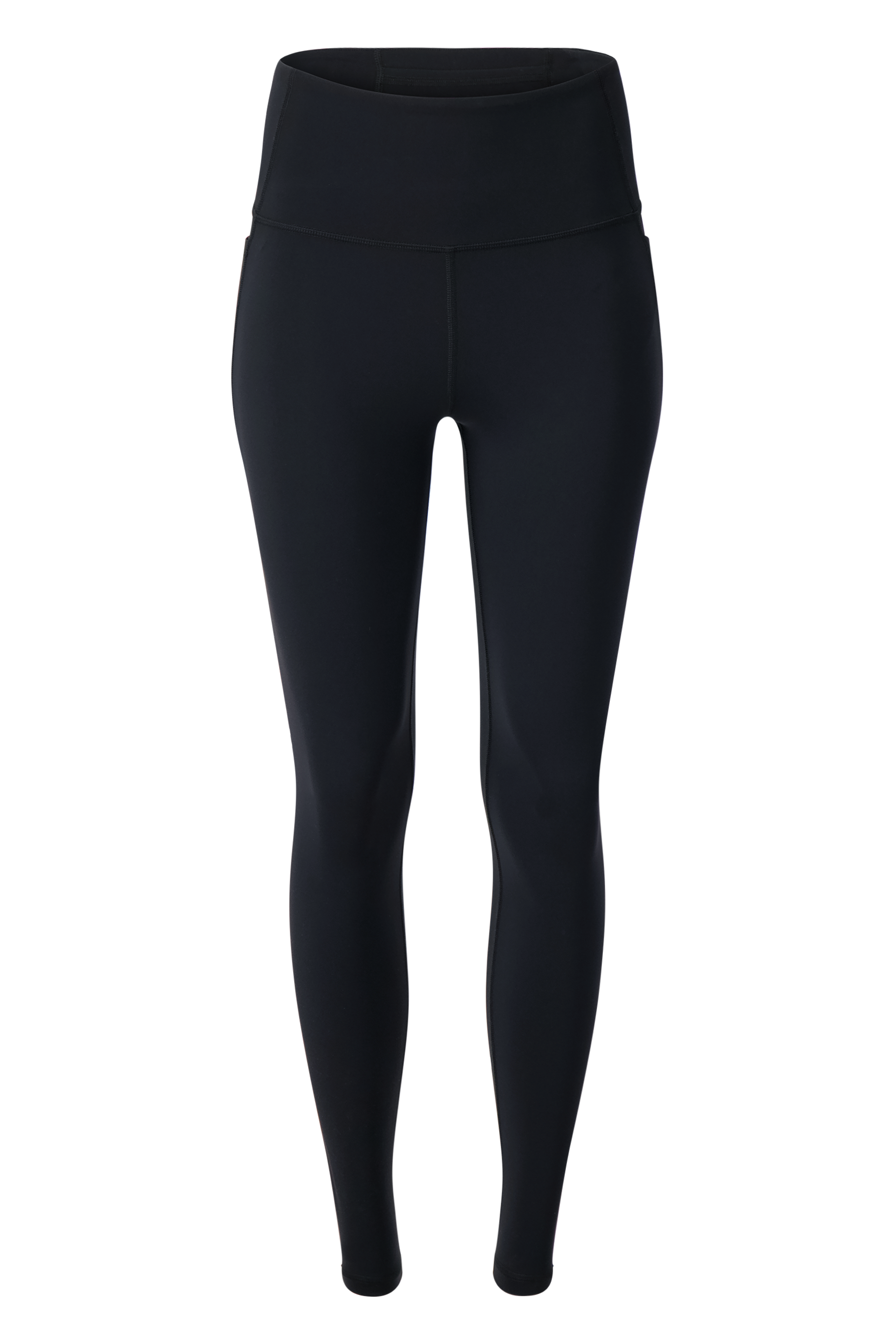 Literary Sport - Issa Womens Full Length Running Tight - Black - Front
