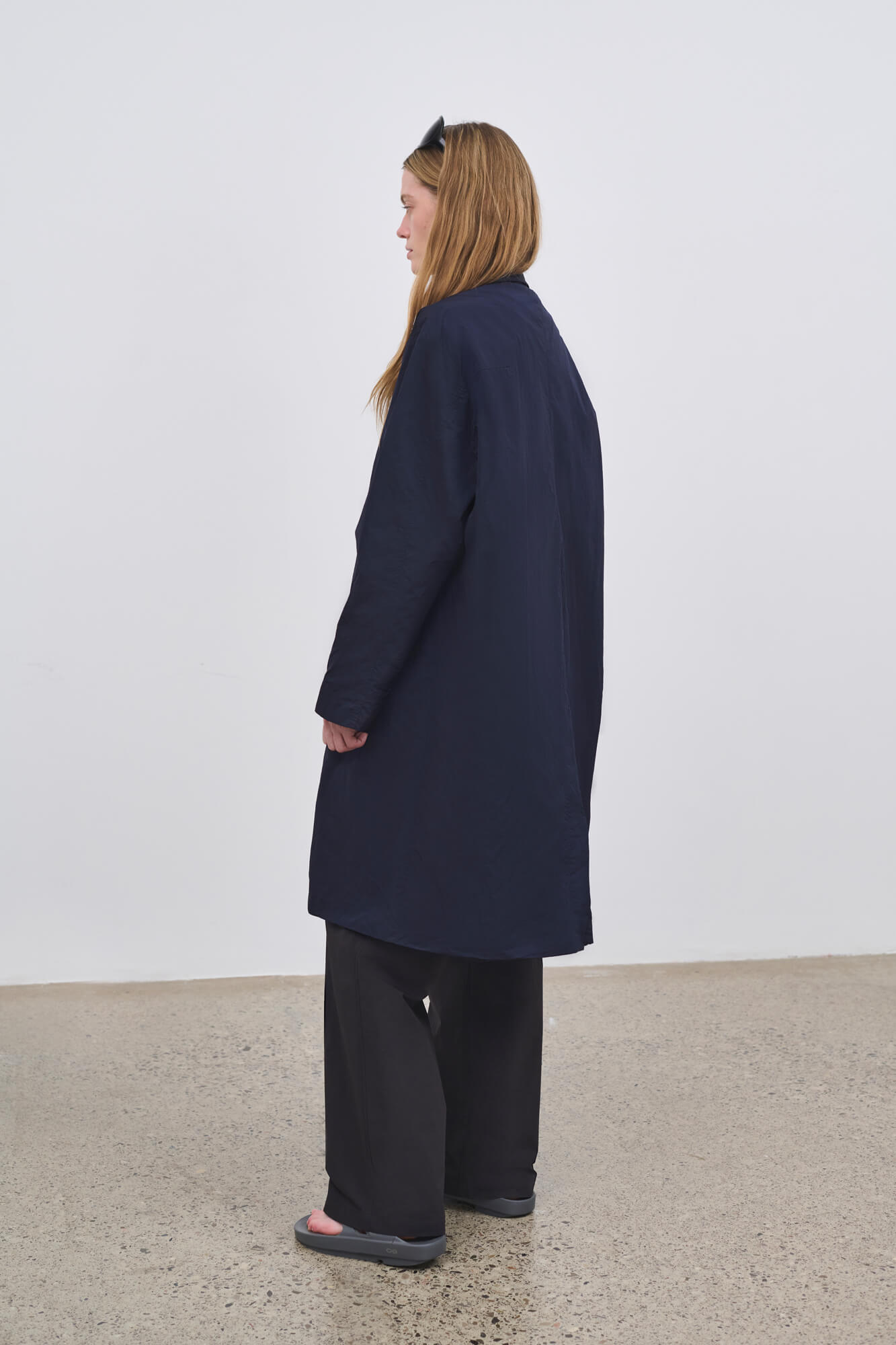 Literary Sport - Womens Iris Car Coat in Navy
