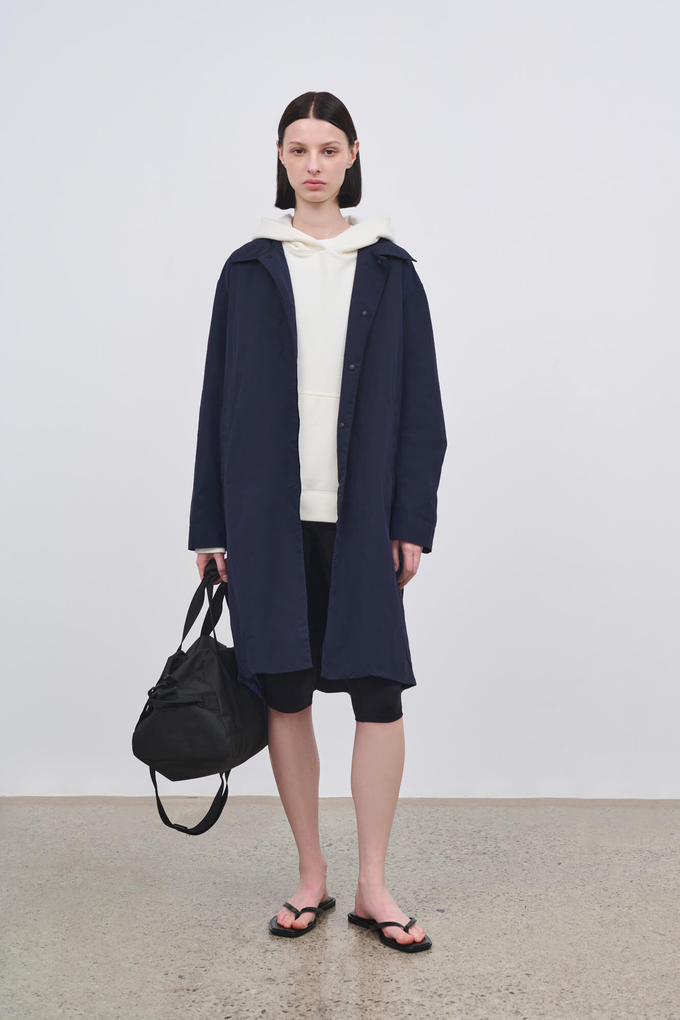 Literary Sport - Womens Iris Car Coat in Navy