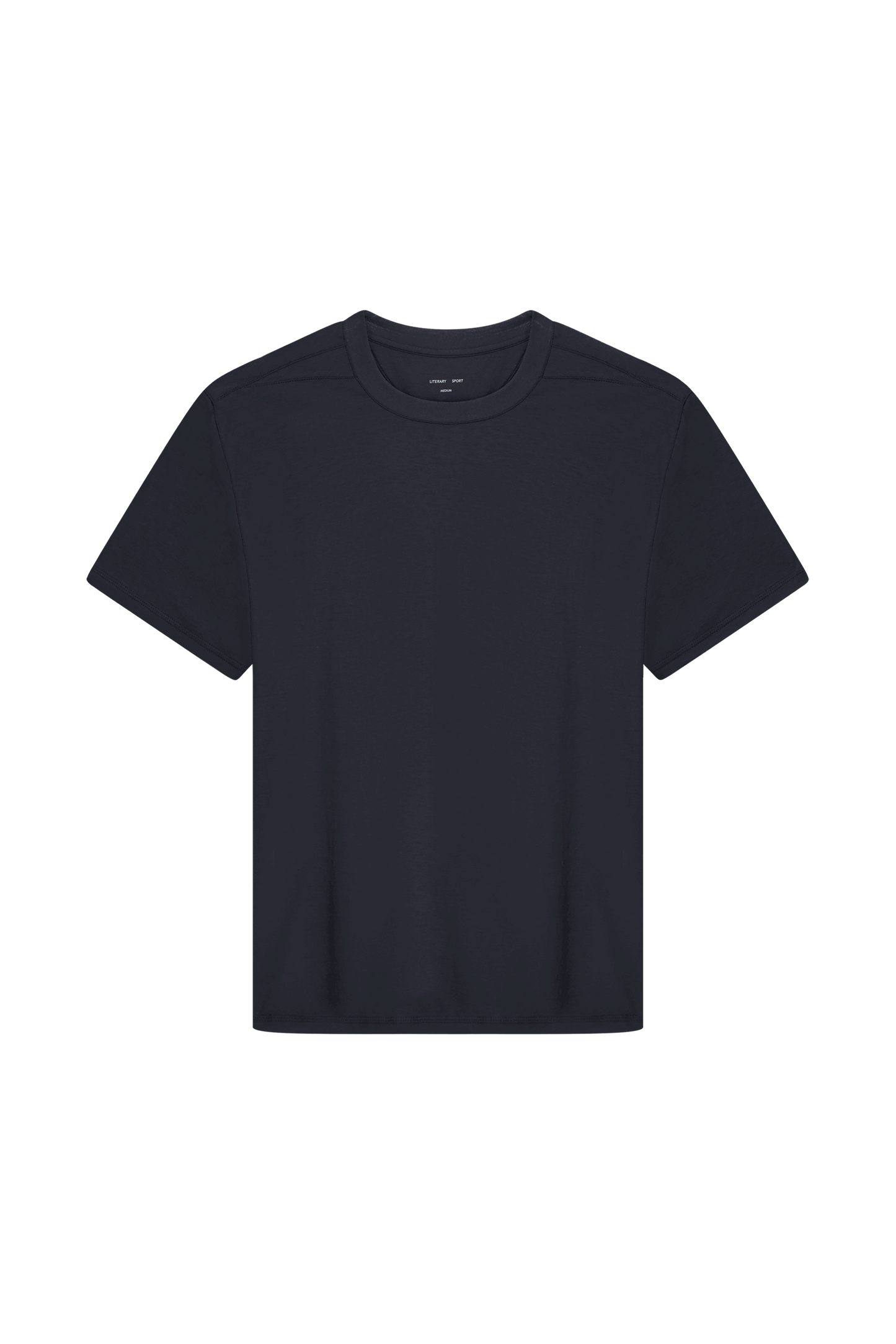 Literary Sport - Mens James Running T-Shirt in Lightweight Cotton - Washed Black