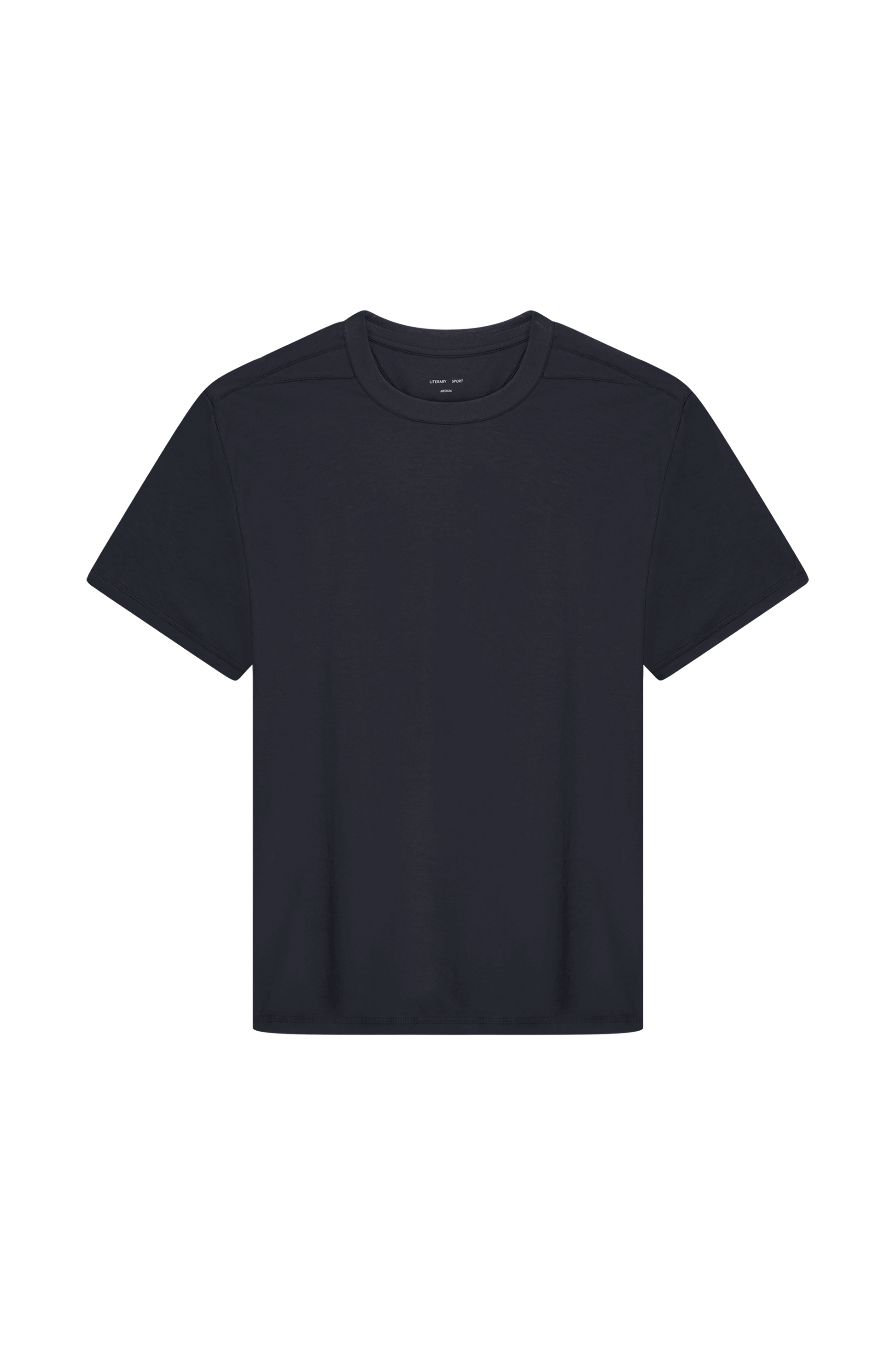 Literary Sport - Mens James Running T-Shirt in Lightweight Cotton - Washed Black
