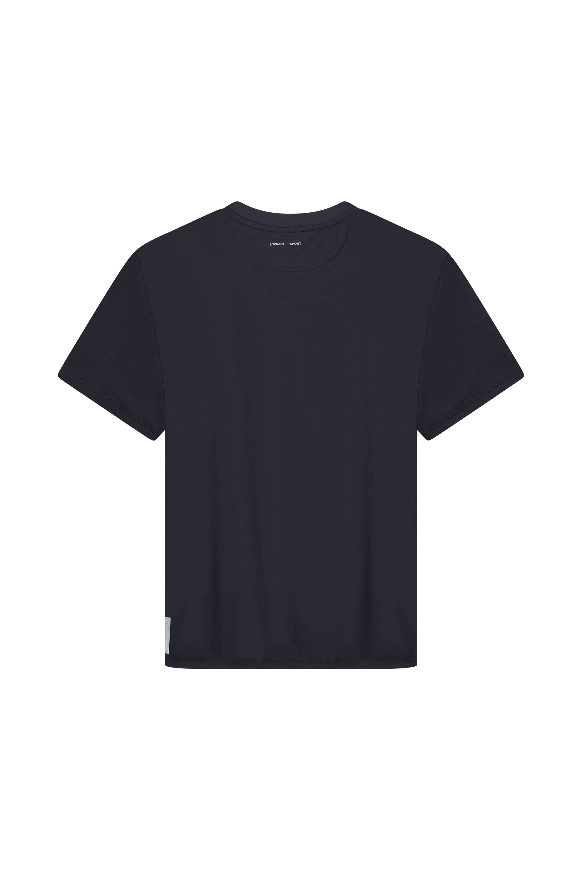 Literary Sport - Mens James Running T-Shirt in Lightweight Cotton - Washed Black