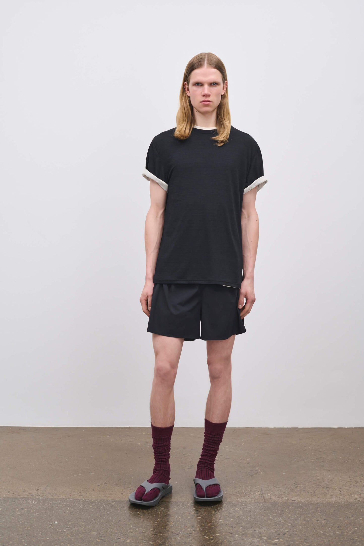 Literary Sport | James Mens Running T-Shirt - Washed Black