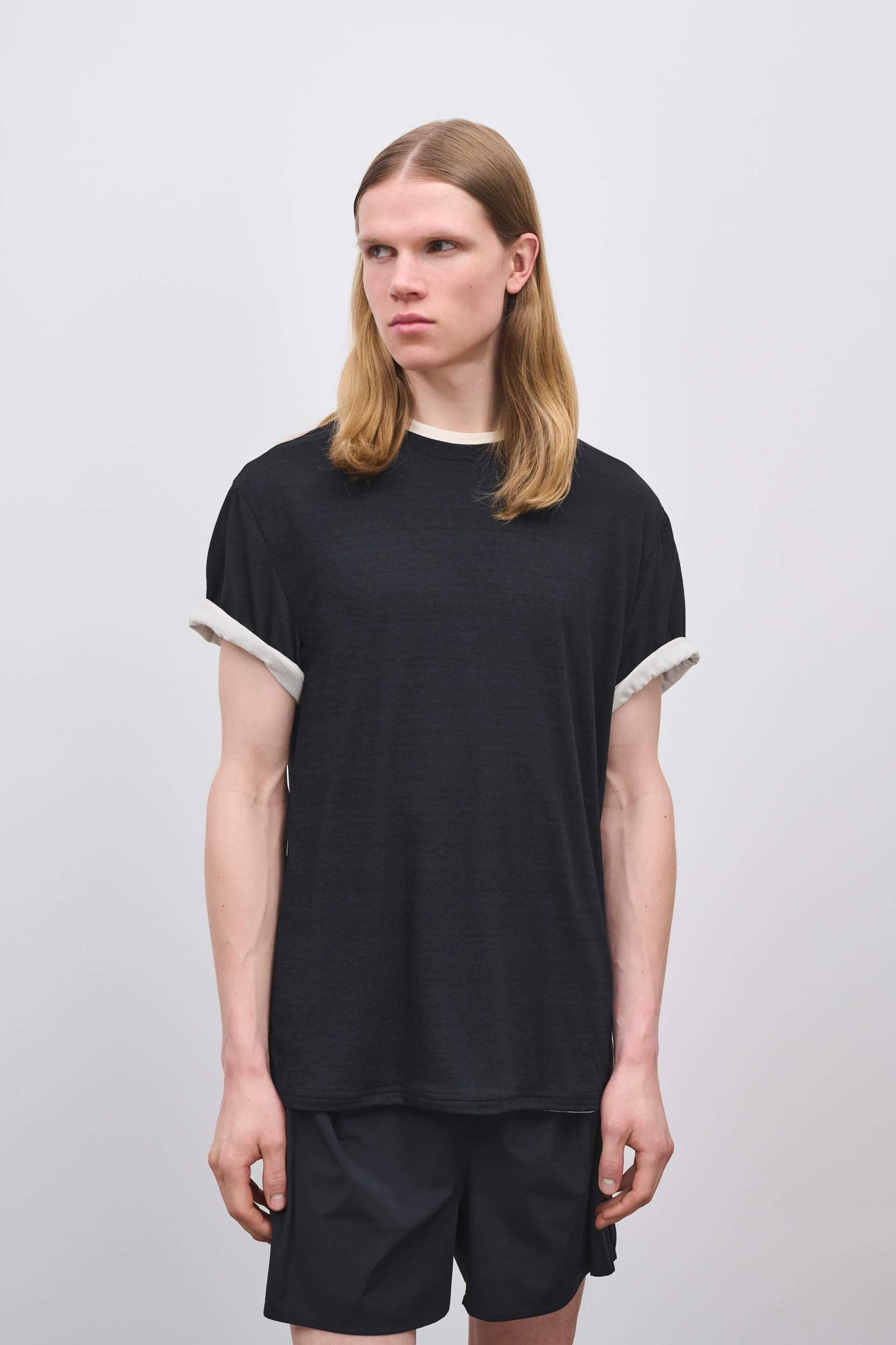 Literary Sport | James Mens Running T-Shirt - Washed Black