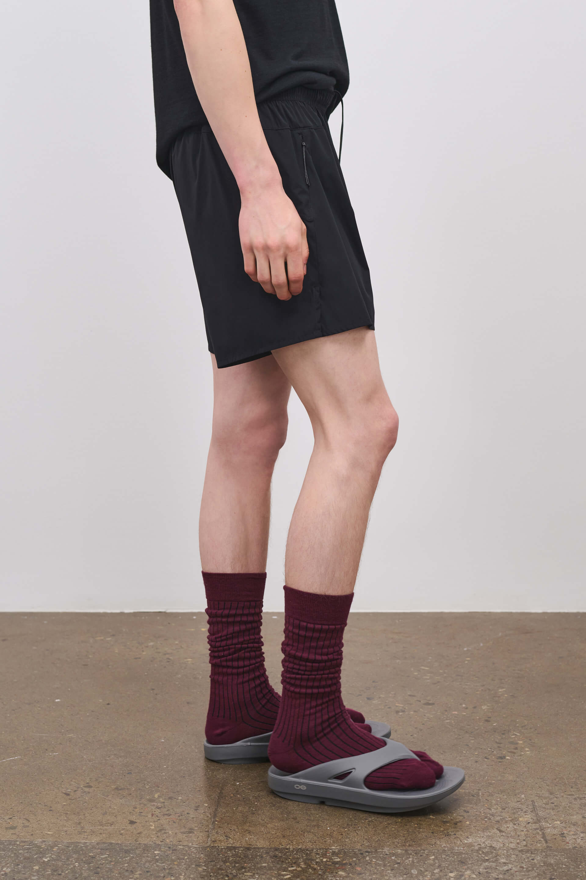 Literary Sport - Marcus Mens Running Short with Brief - Black