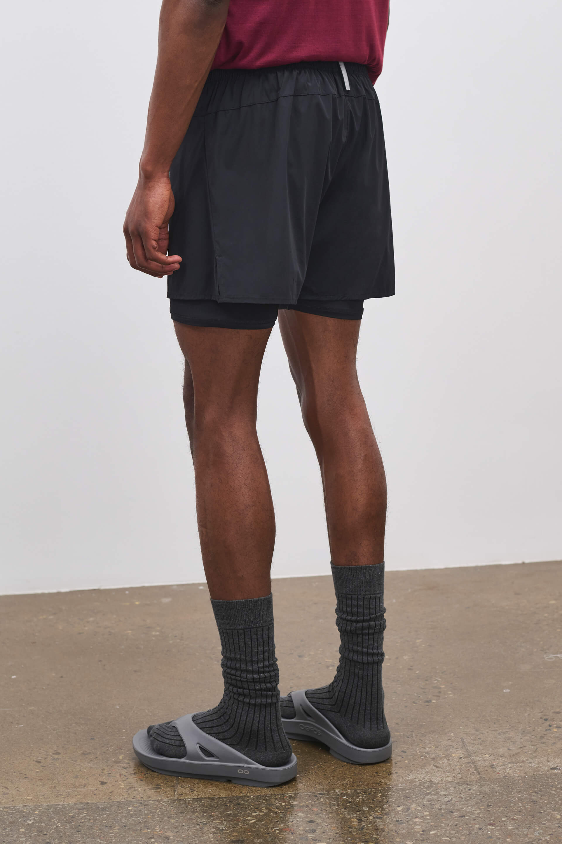 Literary Sport | Mens Myles Run Short with Liner in Black