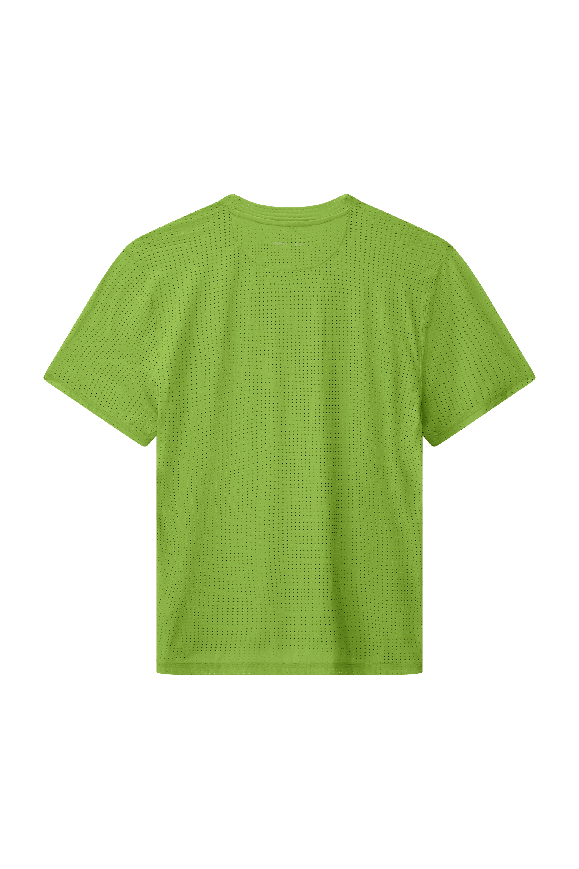 Literary Sport | Mens James Perforated Running T-Shirt in Verdant Green