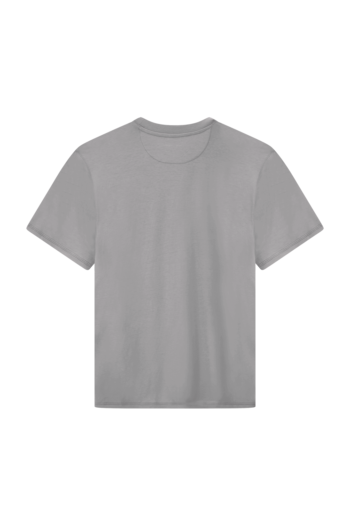 Literary Sport - Mens James Running T-Shirt in Lightweight Cotton - Steel Grey