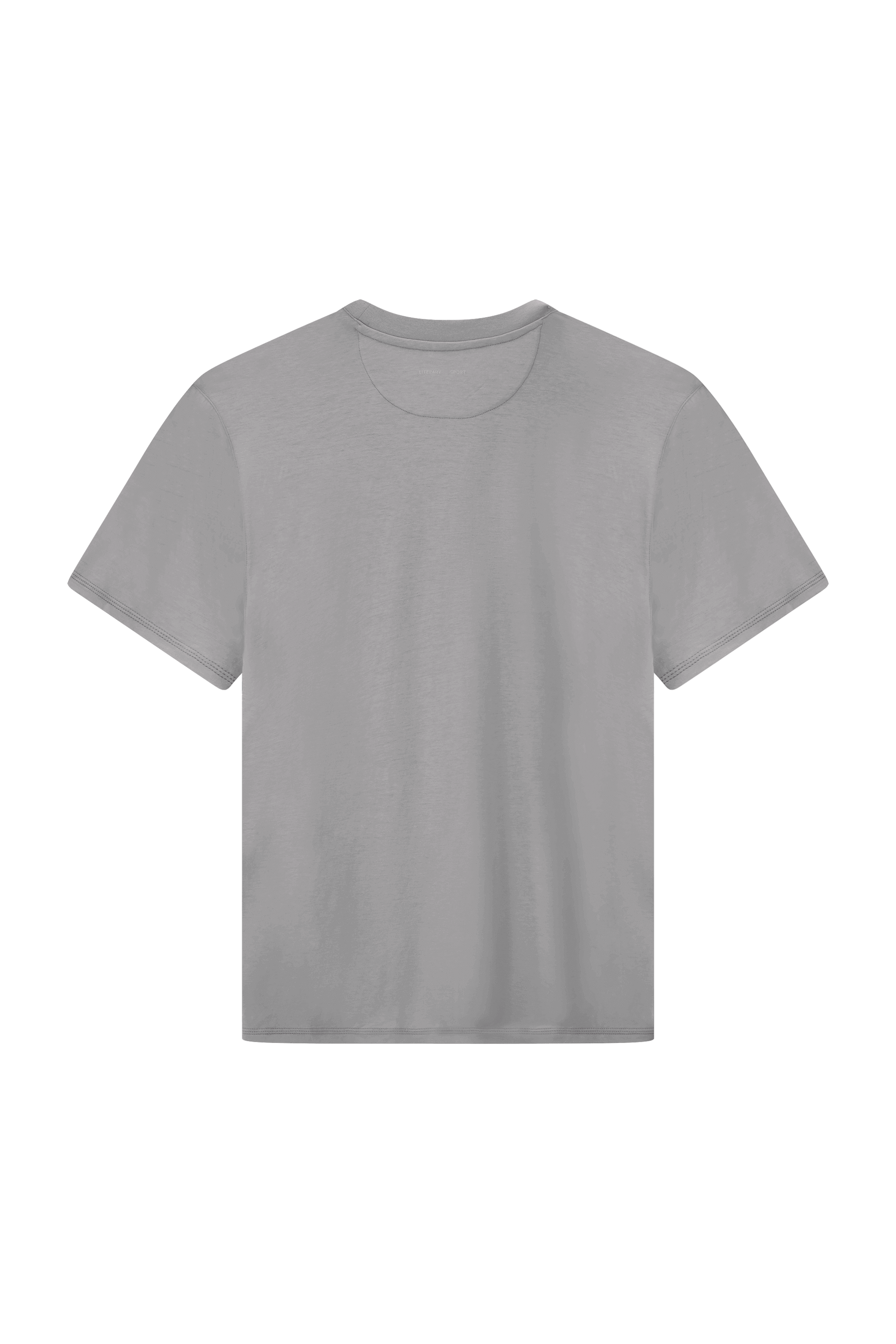 Literary Sport - Mens James Running T-Shirt in Lightweight Cotton - Steel Grey