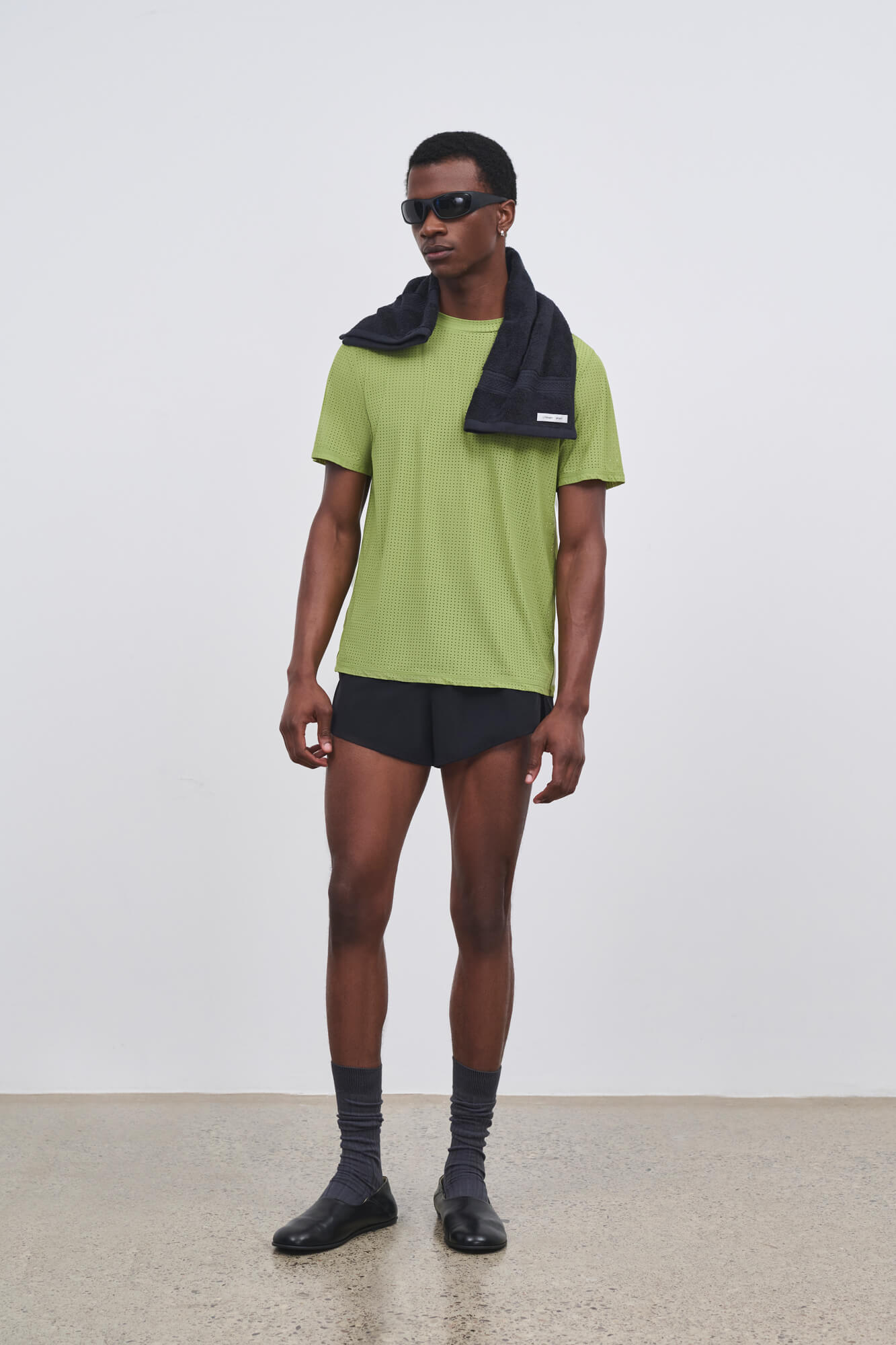 Literary Sport - Mens Morrison Run Short with Brief in Forma - Black