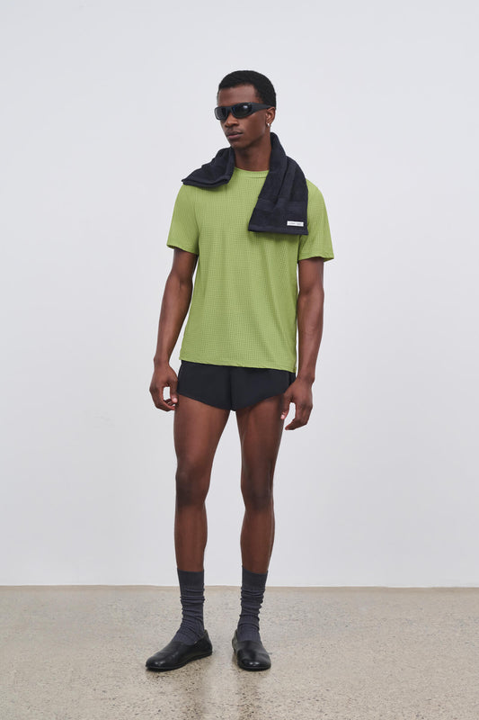 Literary Sport - Mens Morrison Run Short with Brief in Forma - Black