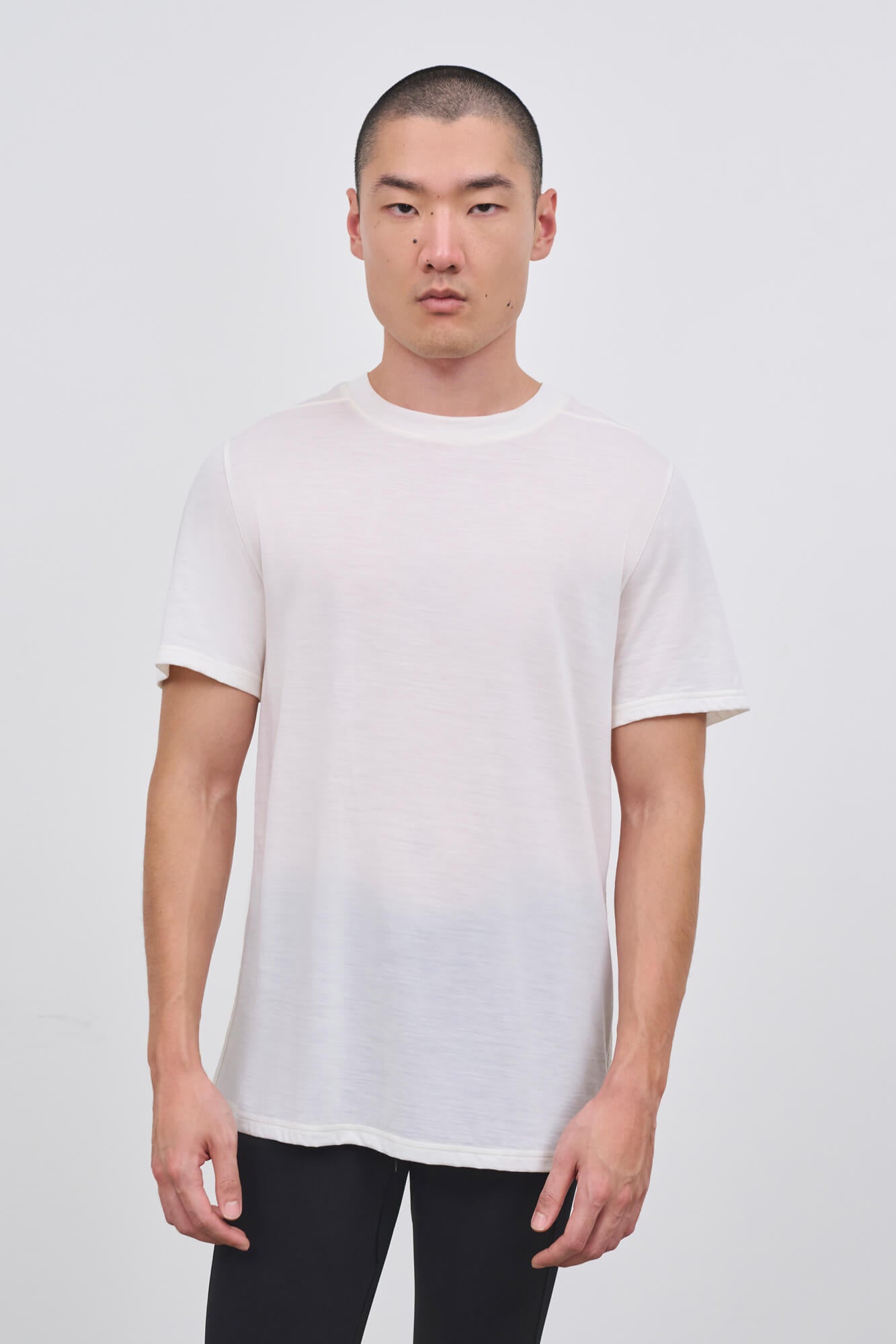 Literary Sport | James Mens Running T-Shirt - White Natural