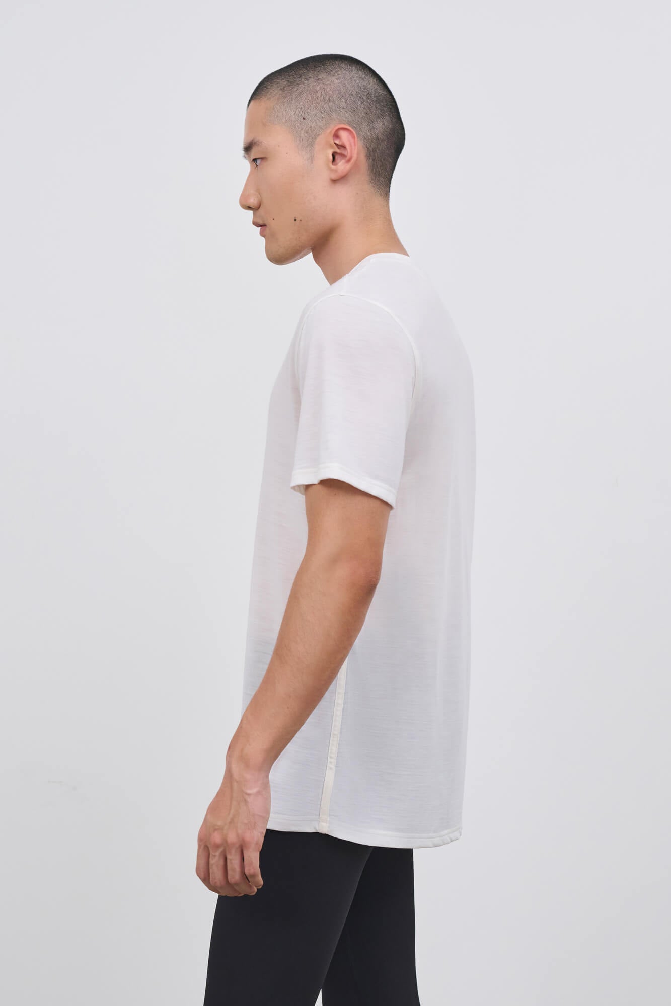 Literary Sport | James Mens Running T-Shirt - White Natural