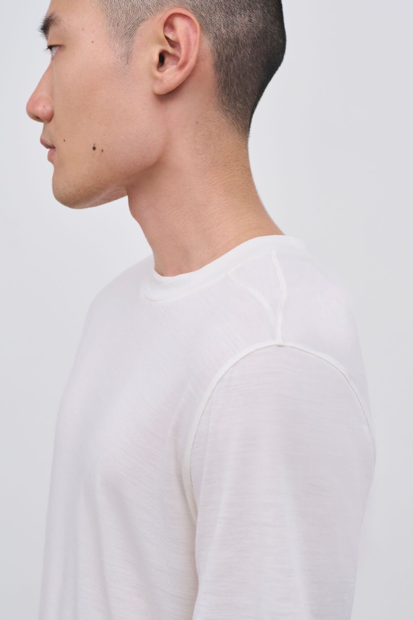 Literary Sport | James Mens Running T-Shirt - White Natural