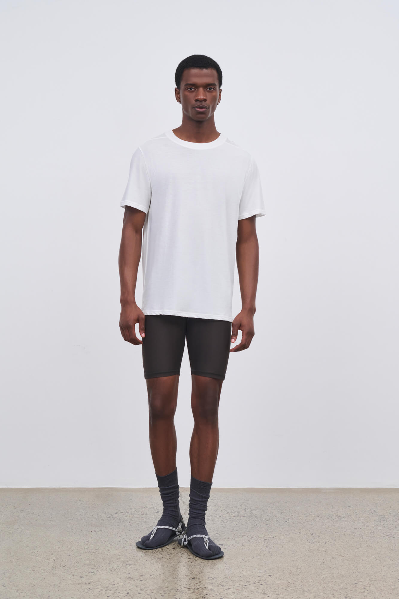 Literary Sport - Mens James Running T-Shirt in Lightweight Cotton - White