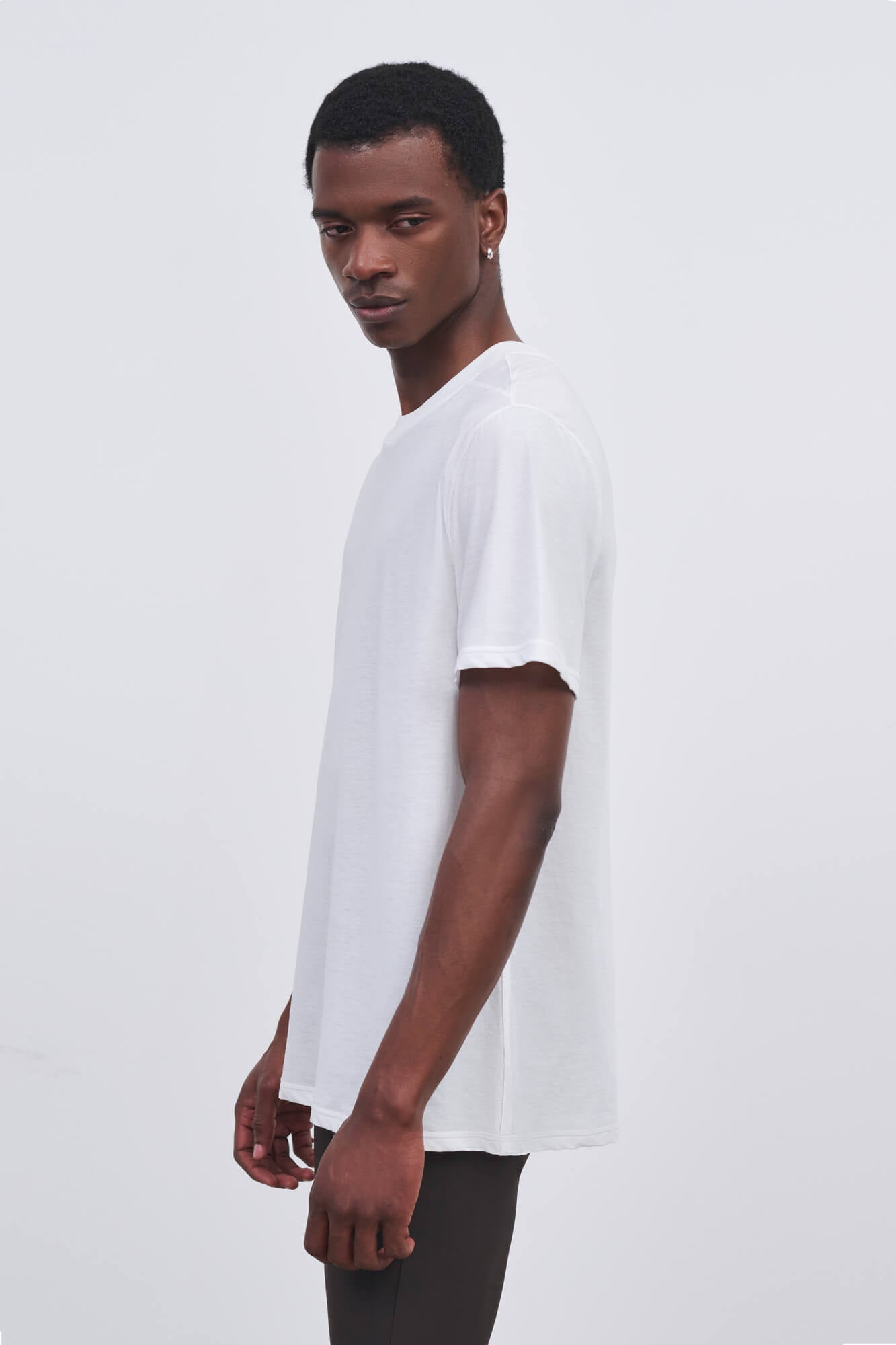 Literary Sport - Mens James Running T-Shirt in Lightweight Cotton - White