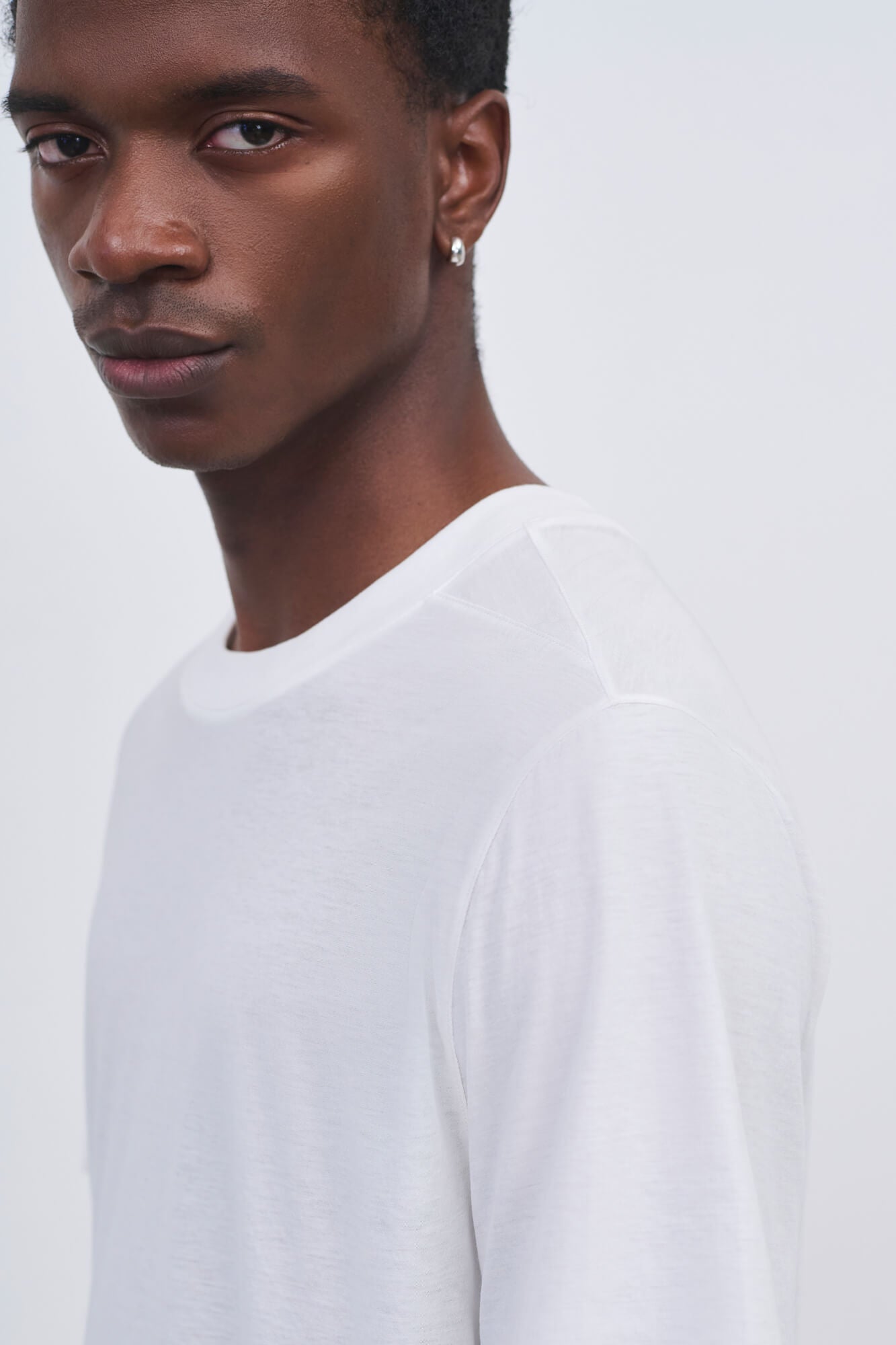 Literary Sport - Mens James Running T-Shirt in Lightweight Cotton - White