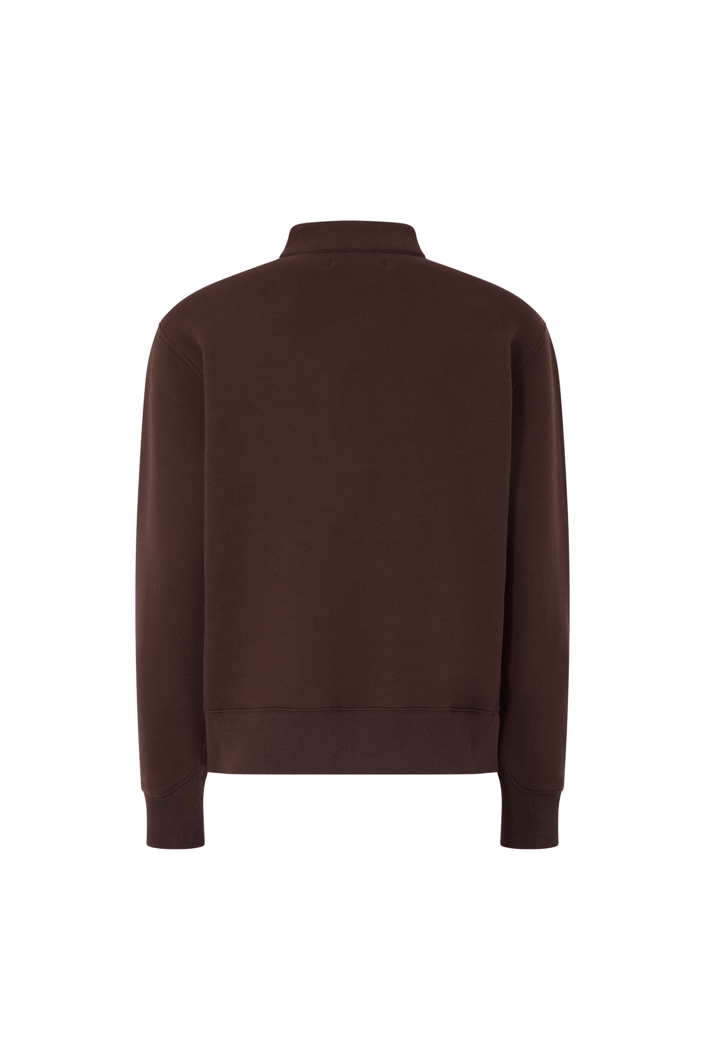 Literary Sport | Jane Womens Long Sleeve Quarter Zip Sweatshirt - Ash Dark Brown