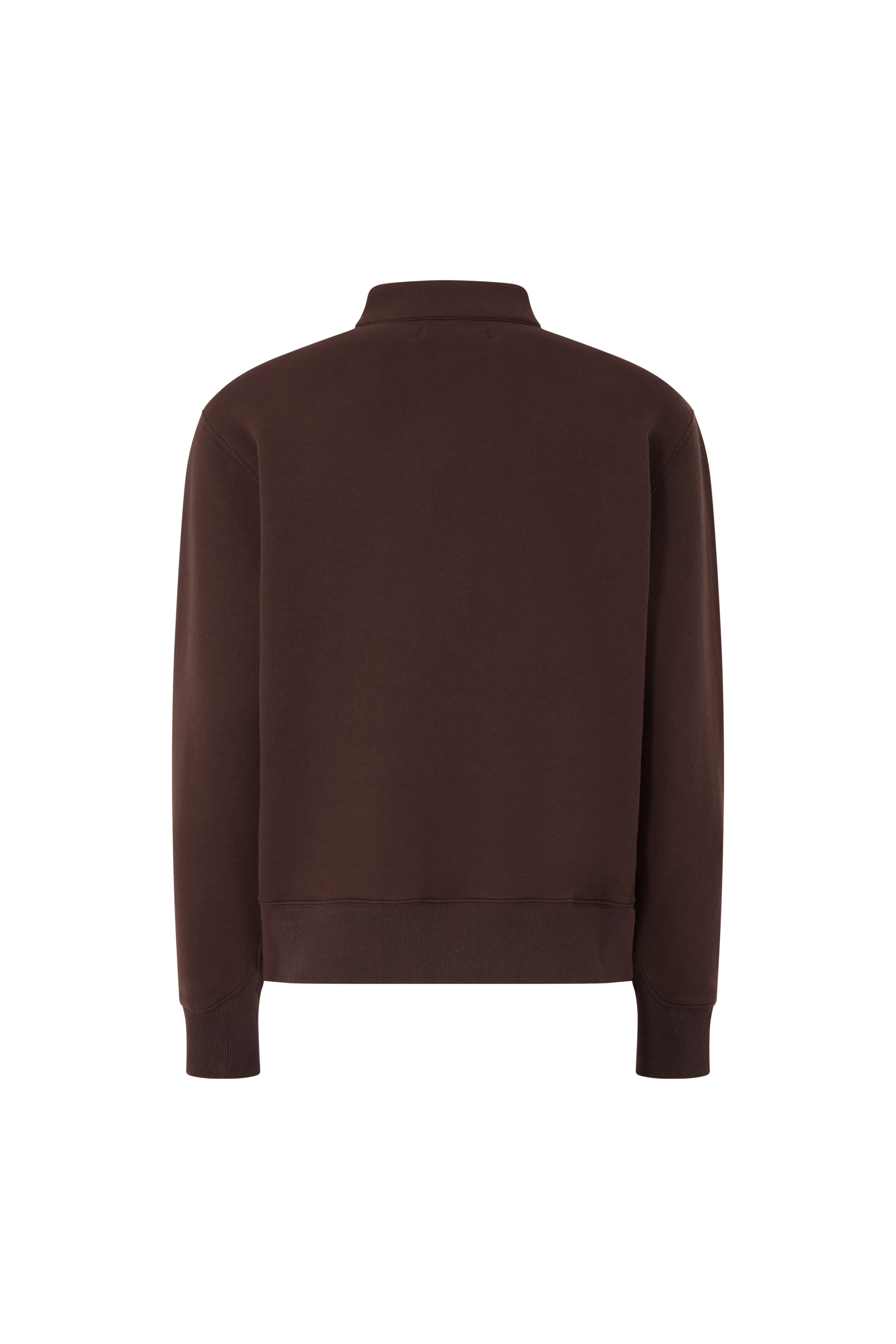 Literary Sport | Jane Womens Long Sleeve Quarter Zip Sweatshirt - Ash Dark Brown