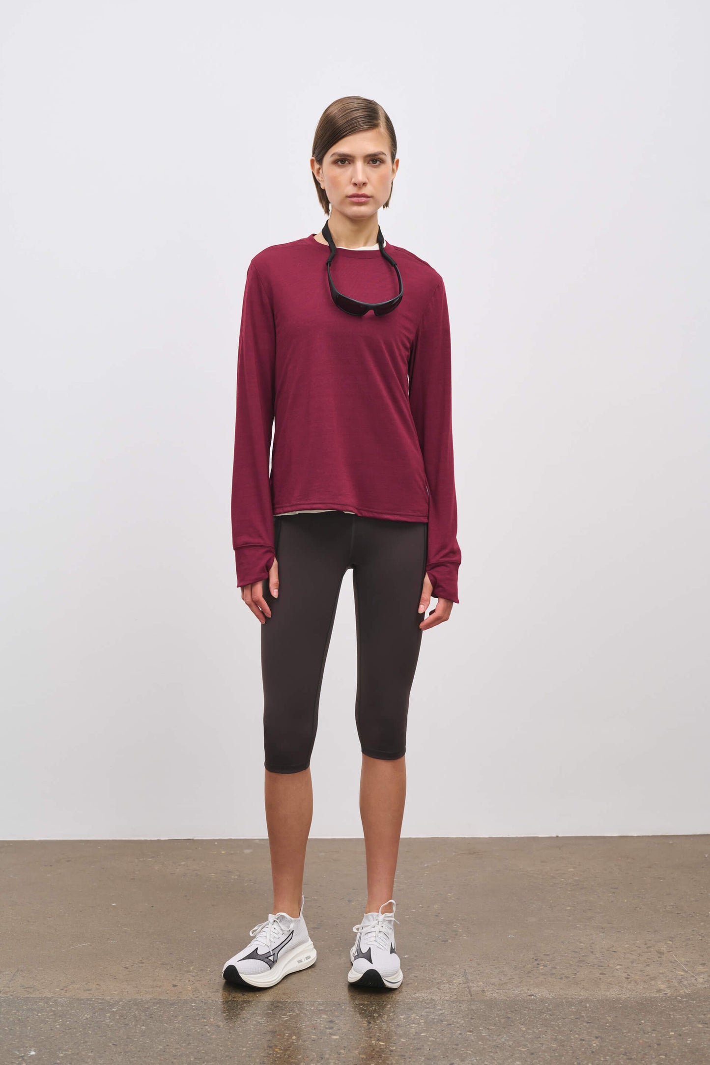 Literary Sport | Joy Womens Long Sleeve Burgundy