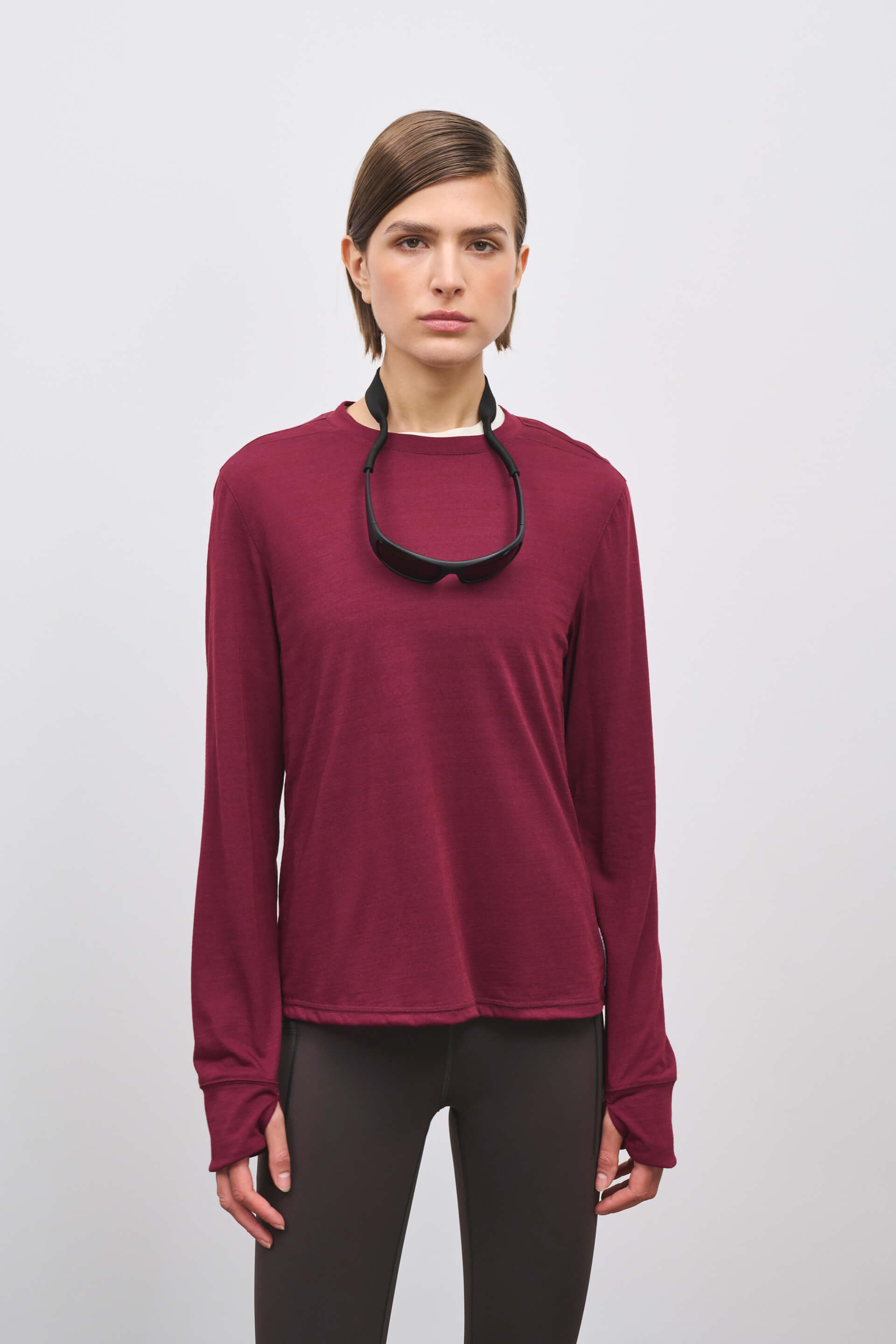 Literary Sport | Joy Womens Long Sleeve Burgundy