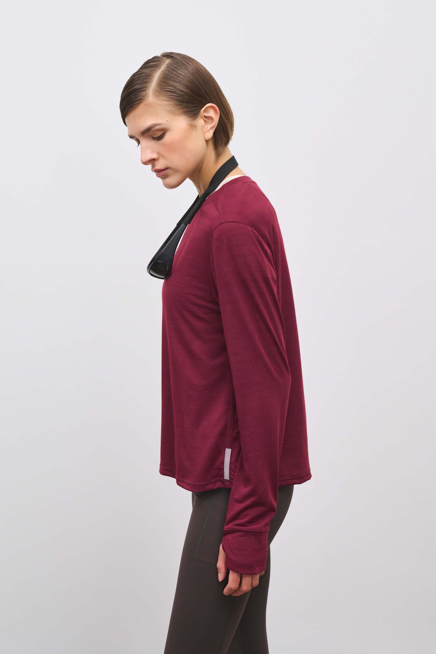 Literary Sport | Joy Womens Long Sleeve Burgundy
