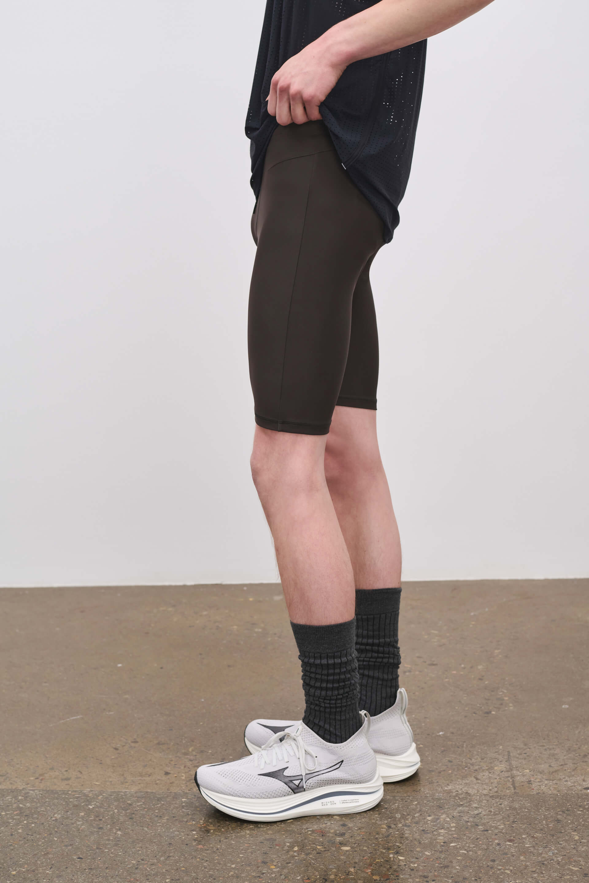 Literary Sport | Mens Pablo Short Run Tight in Ash