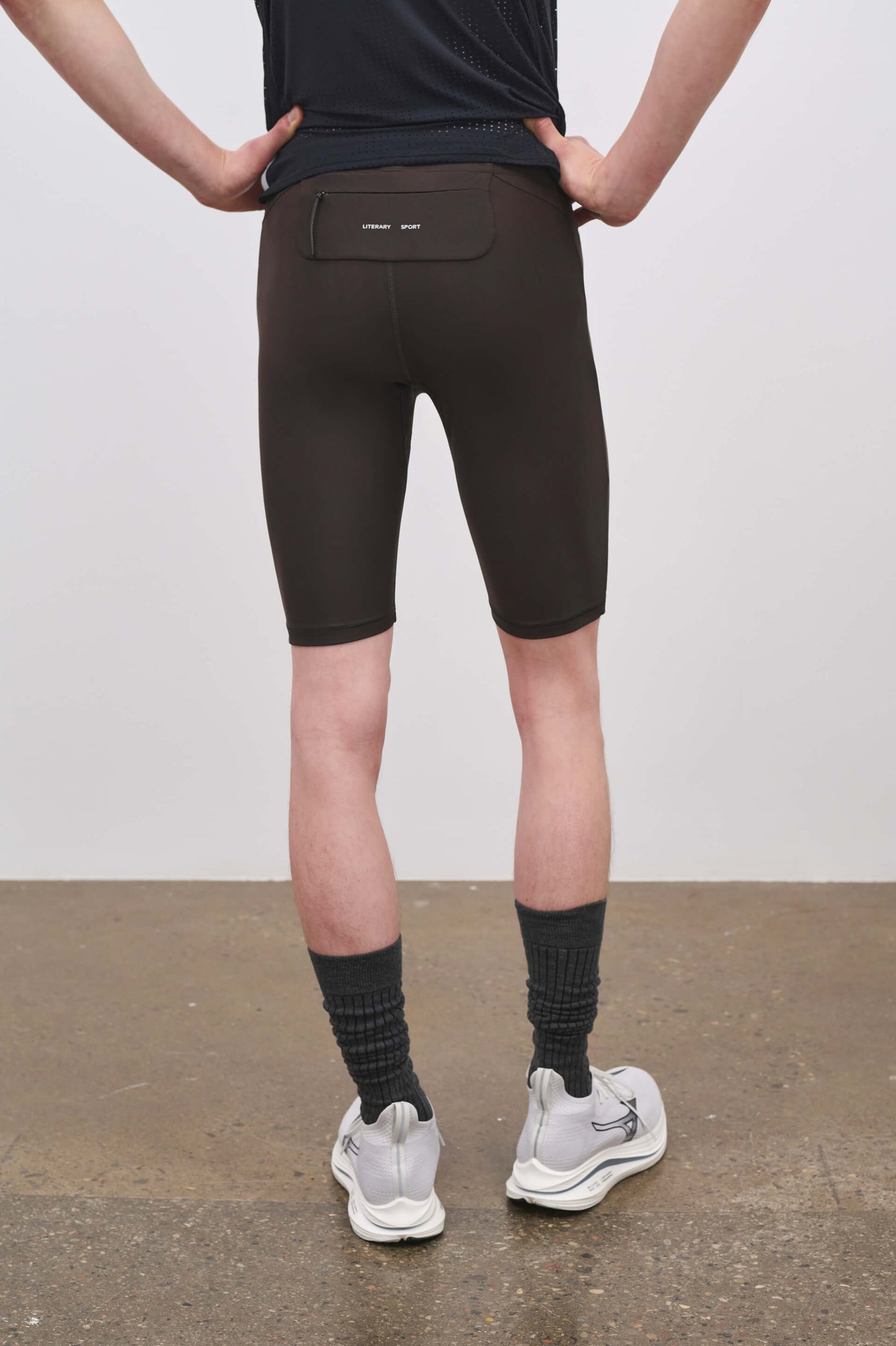 Literary Sport | Mens Pablo Short Run Tight in Ash