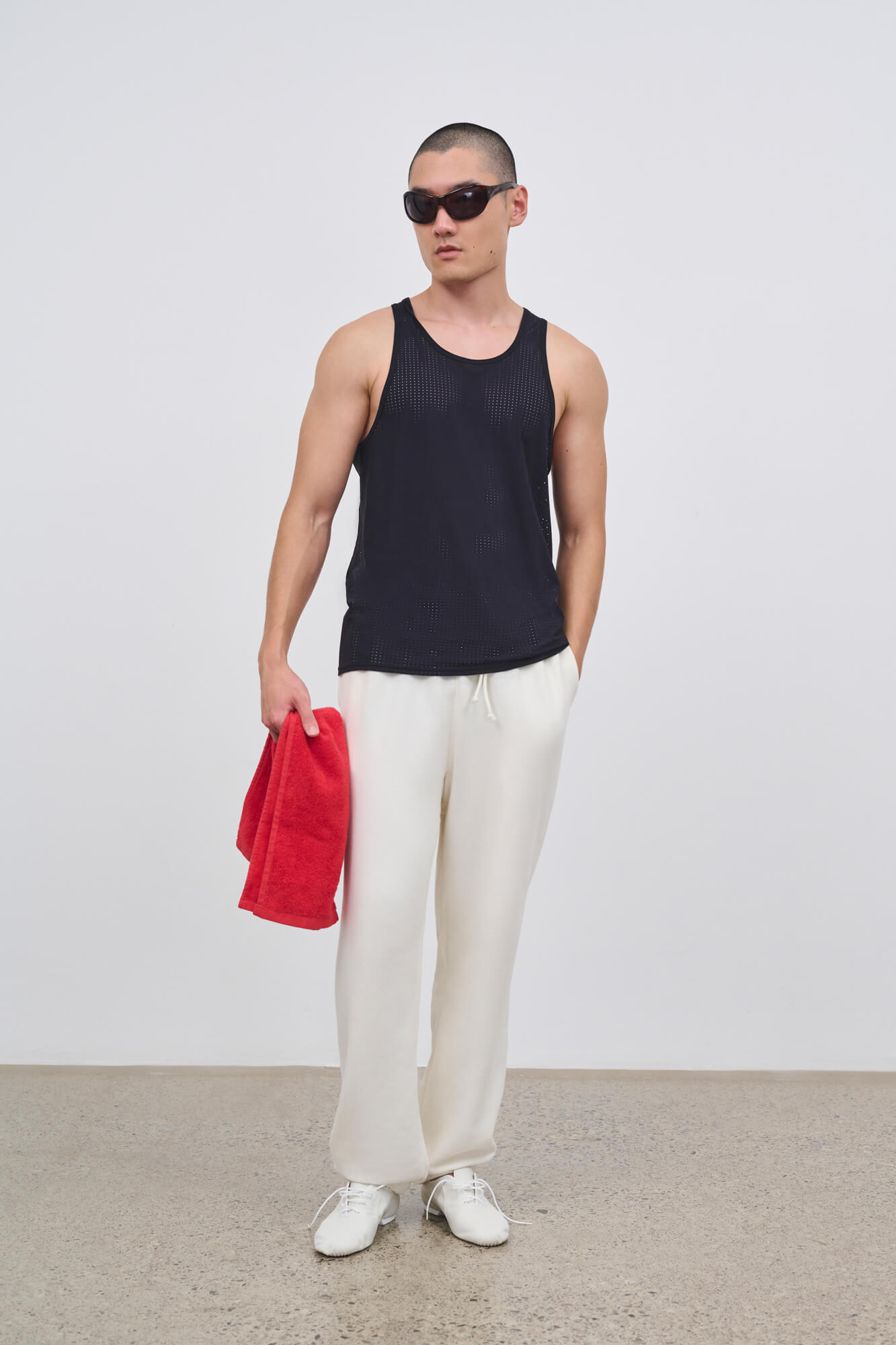 Literary Sport - Mens Lev Sweatpants - Bone White