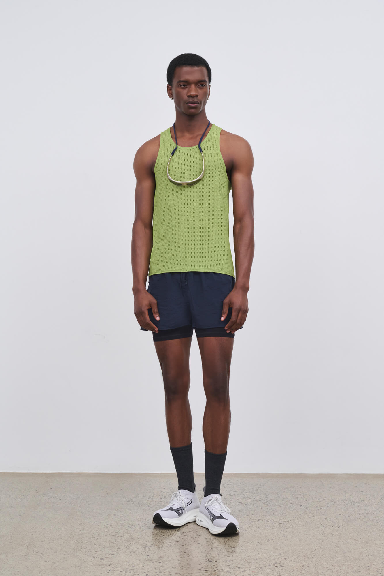 Literary Sport | Jude Mens Running Tank - Verdant Green