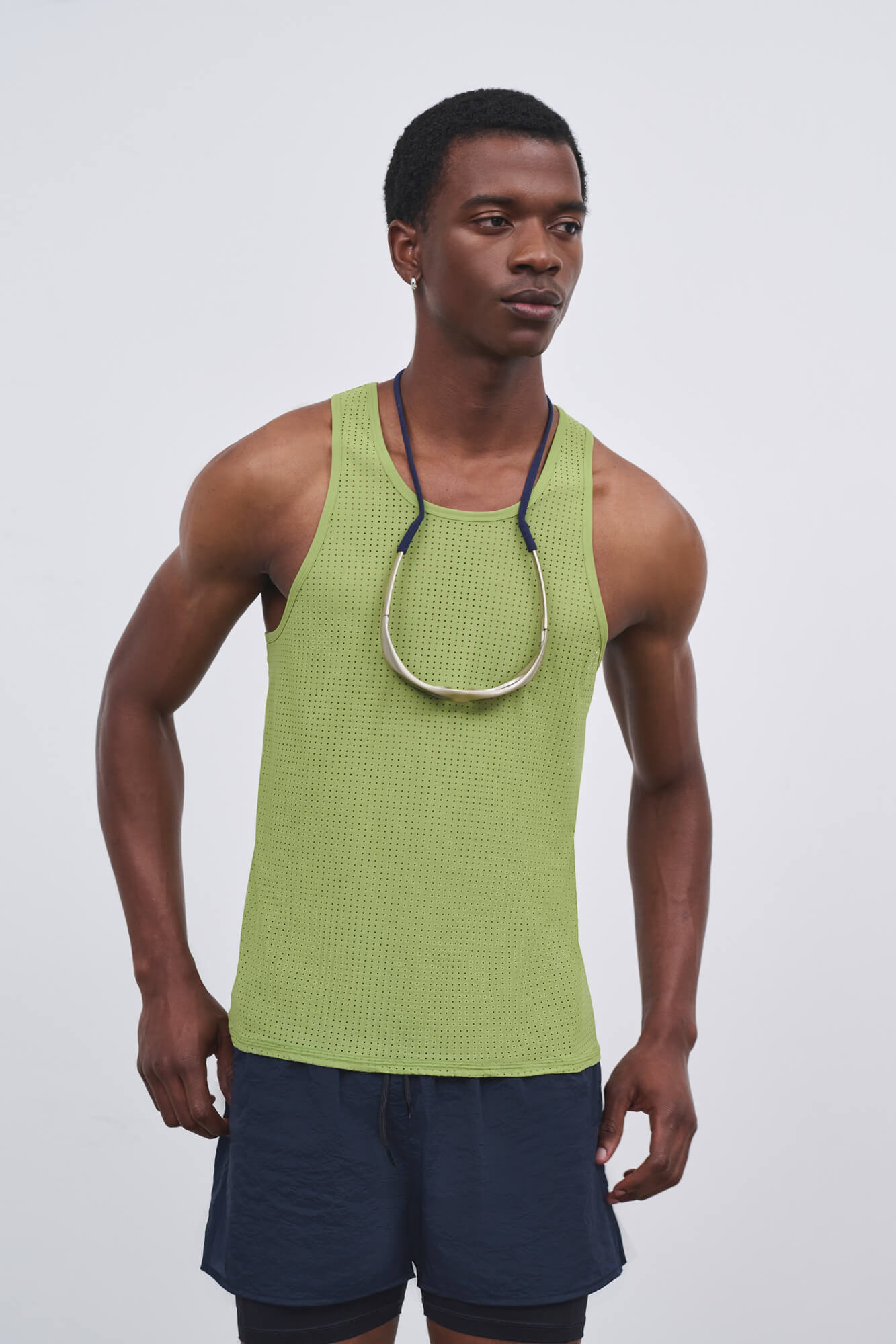 Literary Sport | Jude Mens Running Tank - Verdant Green