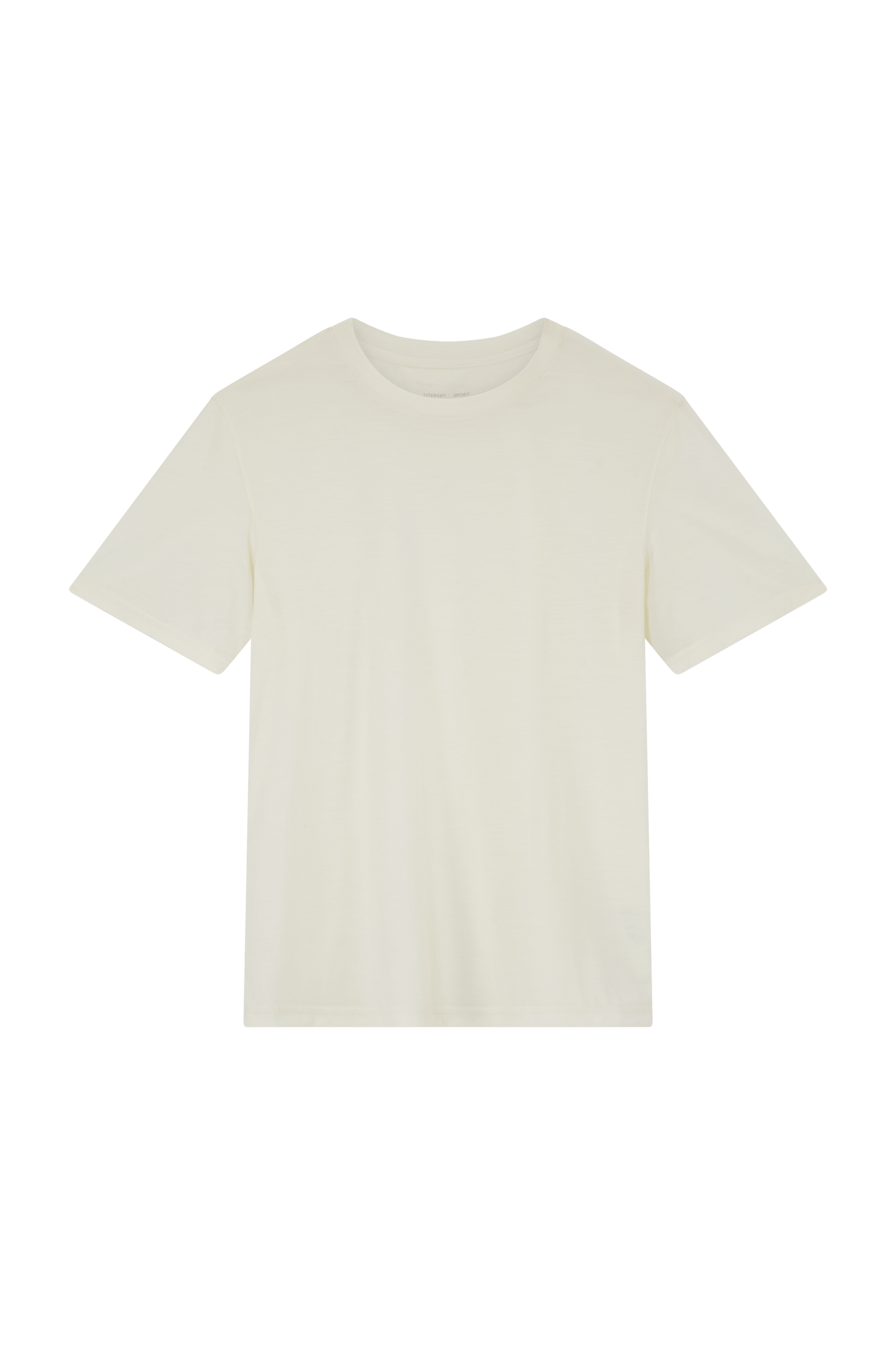 Literary Sport | James Mens Running T-Shirt - Natural White