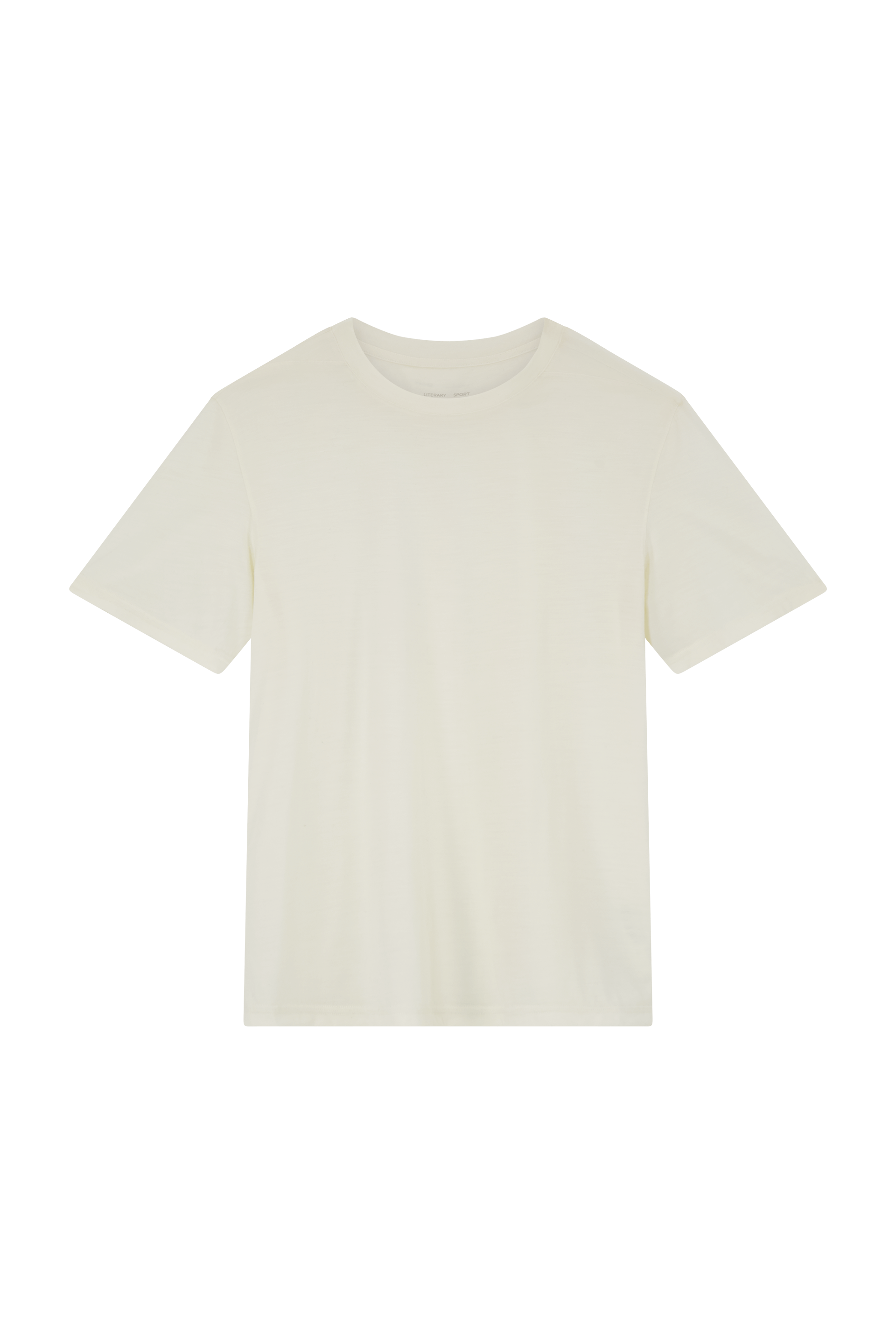 Literary Sport | James Mens Running T-Shirt - Natural White