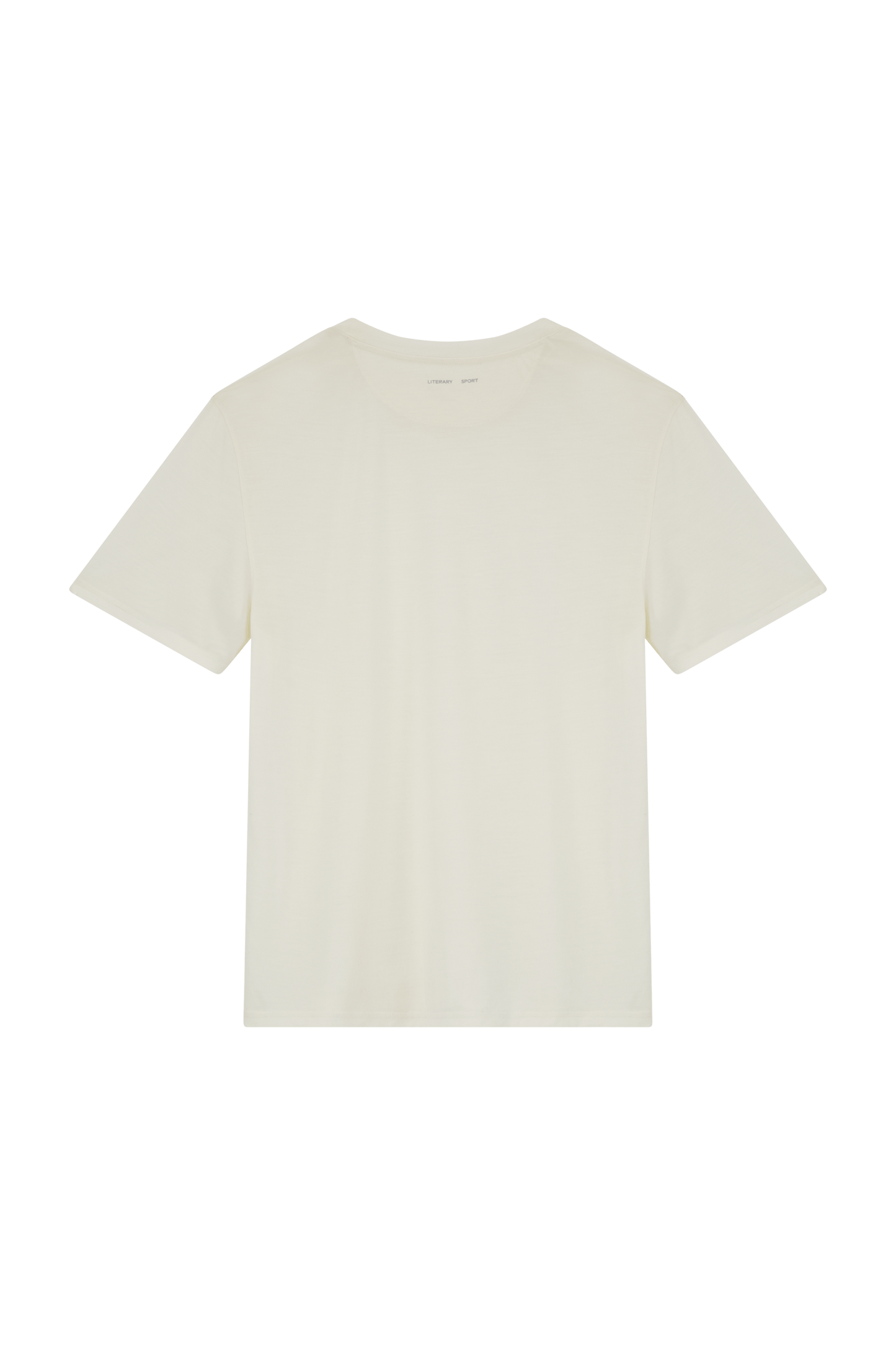 Literary Sport | James Mens Running T-Shirt - Natural White