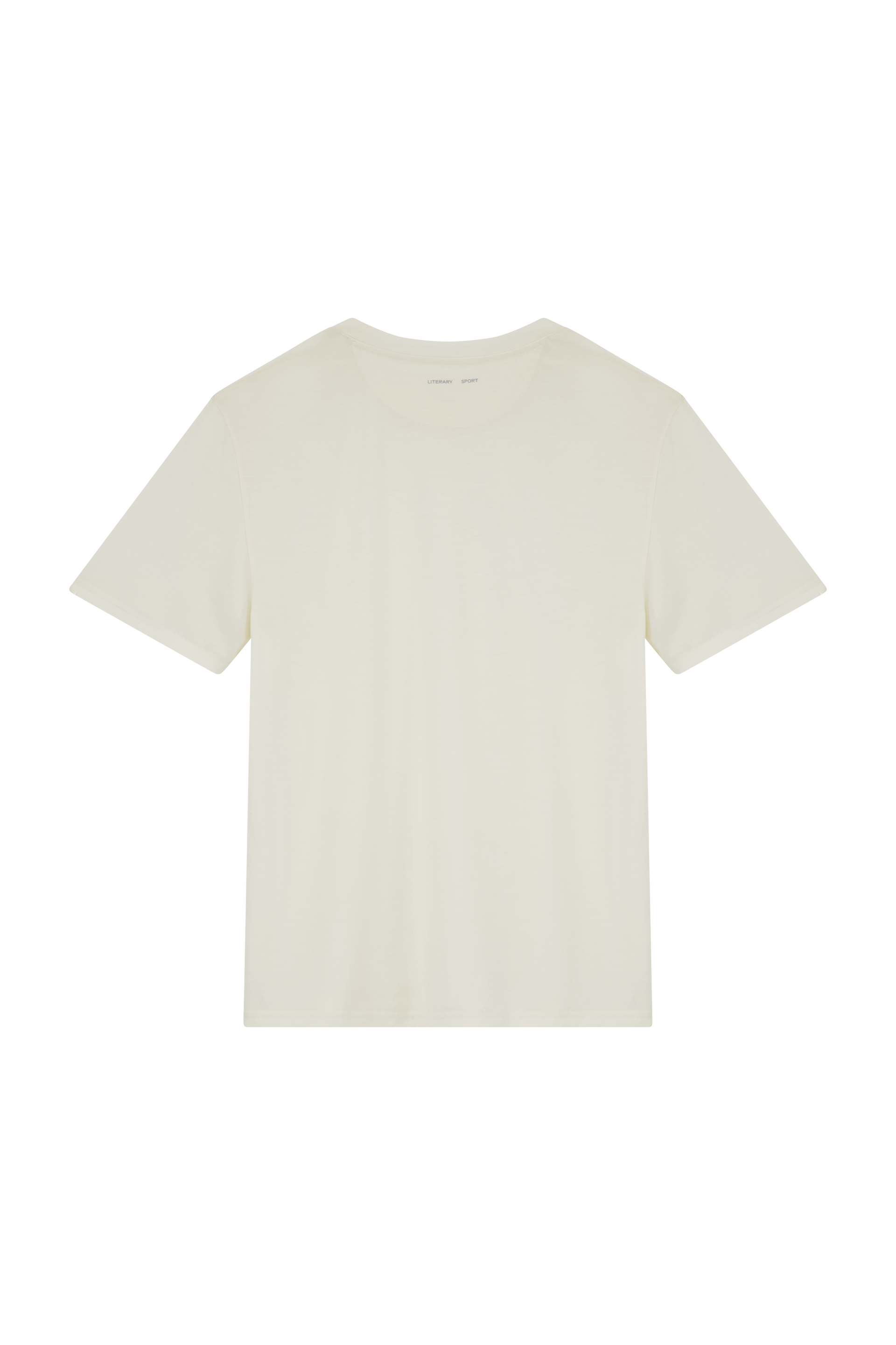 Literary Sport | James Mens Running T-Shirt - Natural White