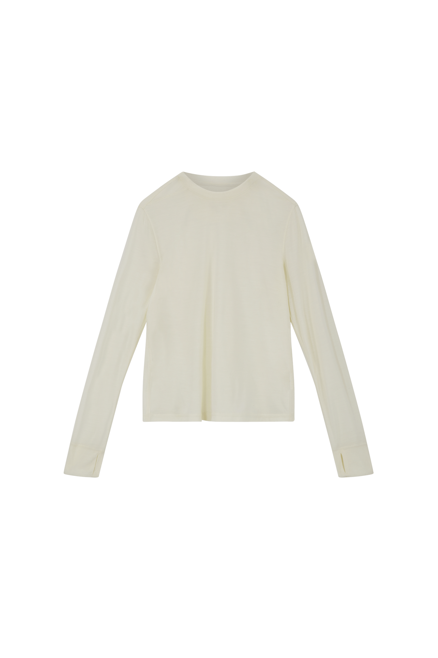 Literary Sport | Joy Womens Long Sleeve Running T-Shirt - Natural White