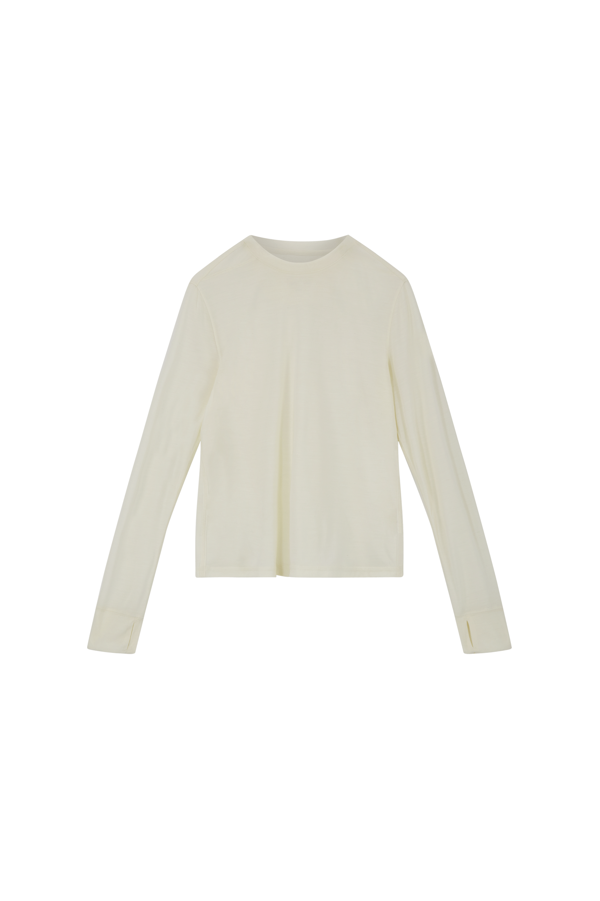 Literary Sport | Joy Womens Long Sleeve Running T-Shirt - Natural White