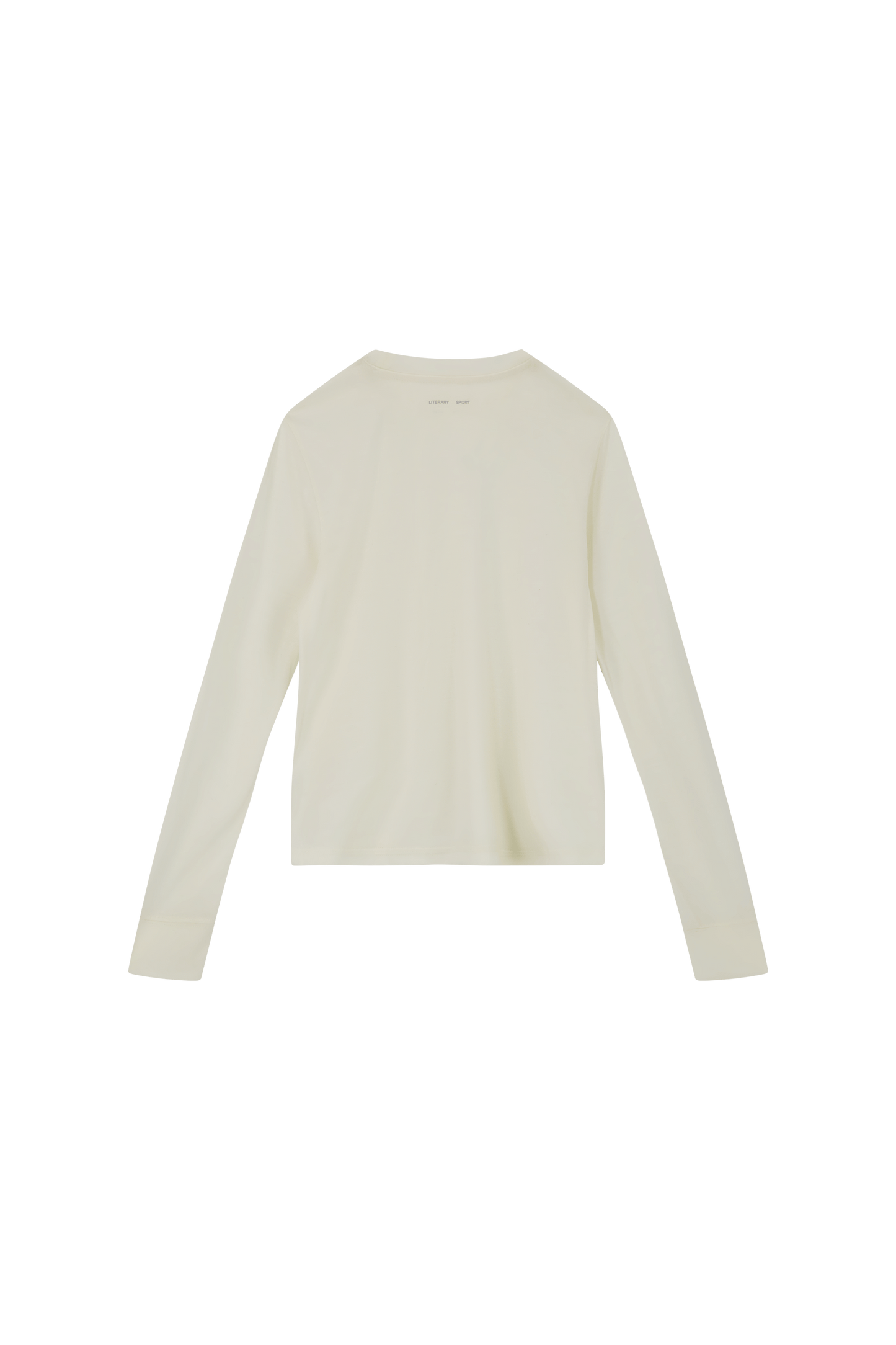 Literary Sport | Joy Womens Long Sleeve Running T-Shirt - Natural White