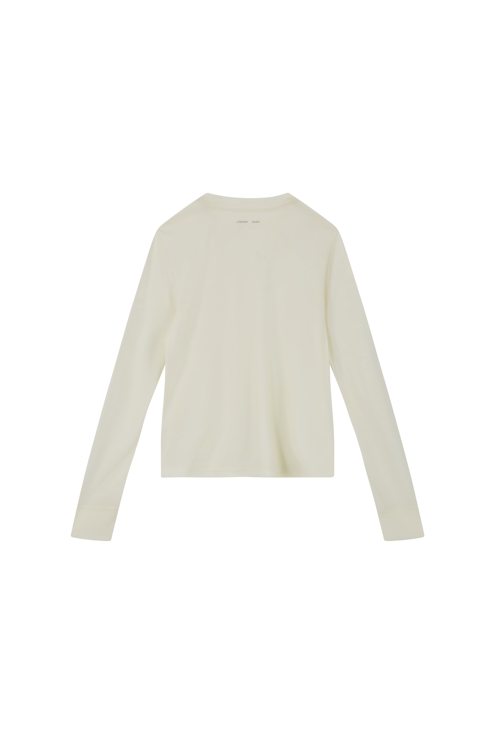 Literary Sport | Joy Womens Long Sleeve Running T-Shirt - Natural White