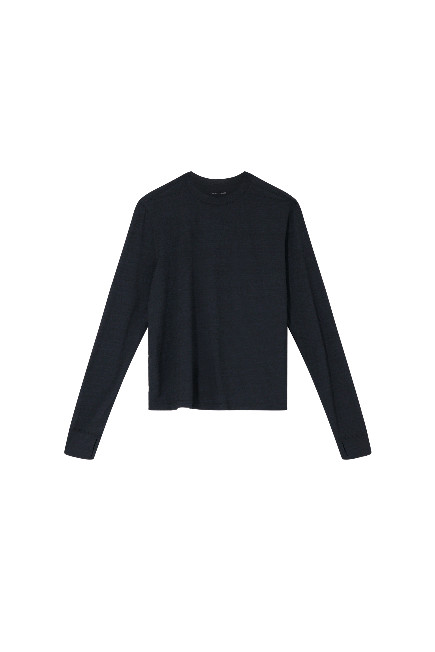 Literary Sport | Joy Womens Long Sleeve Running T-Shirt - Washed Black