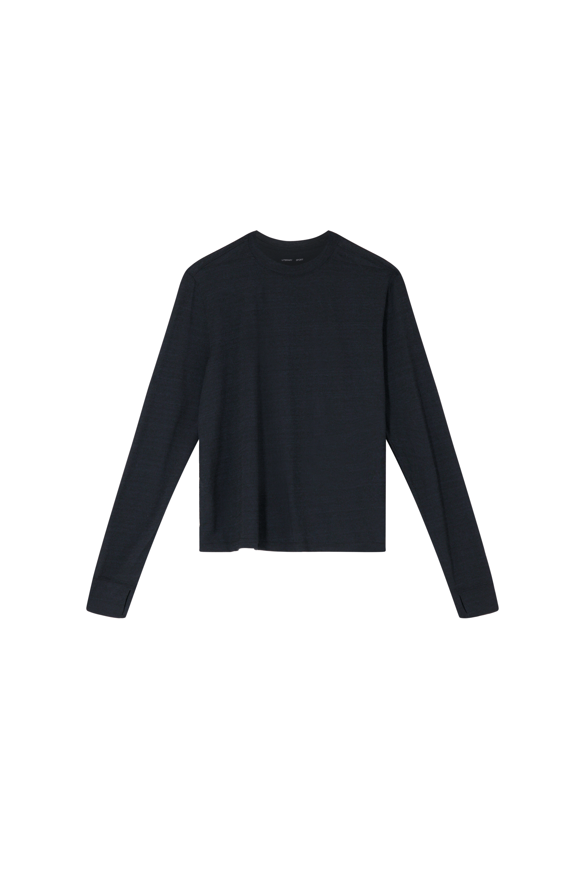 Literary Sport | Joy Womens Long Sleeve Running T-Shirt - Washed Black