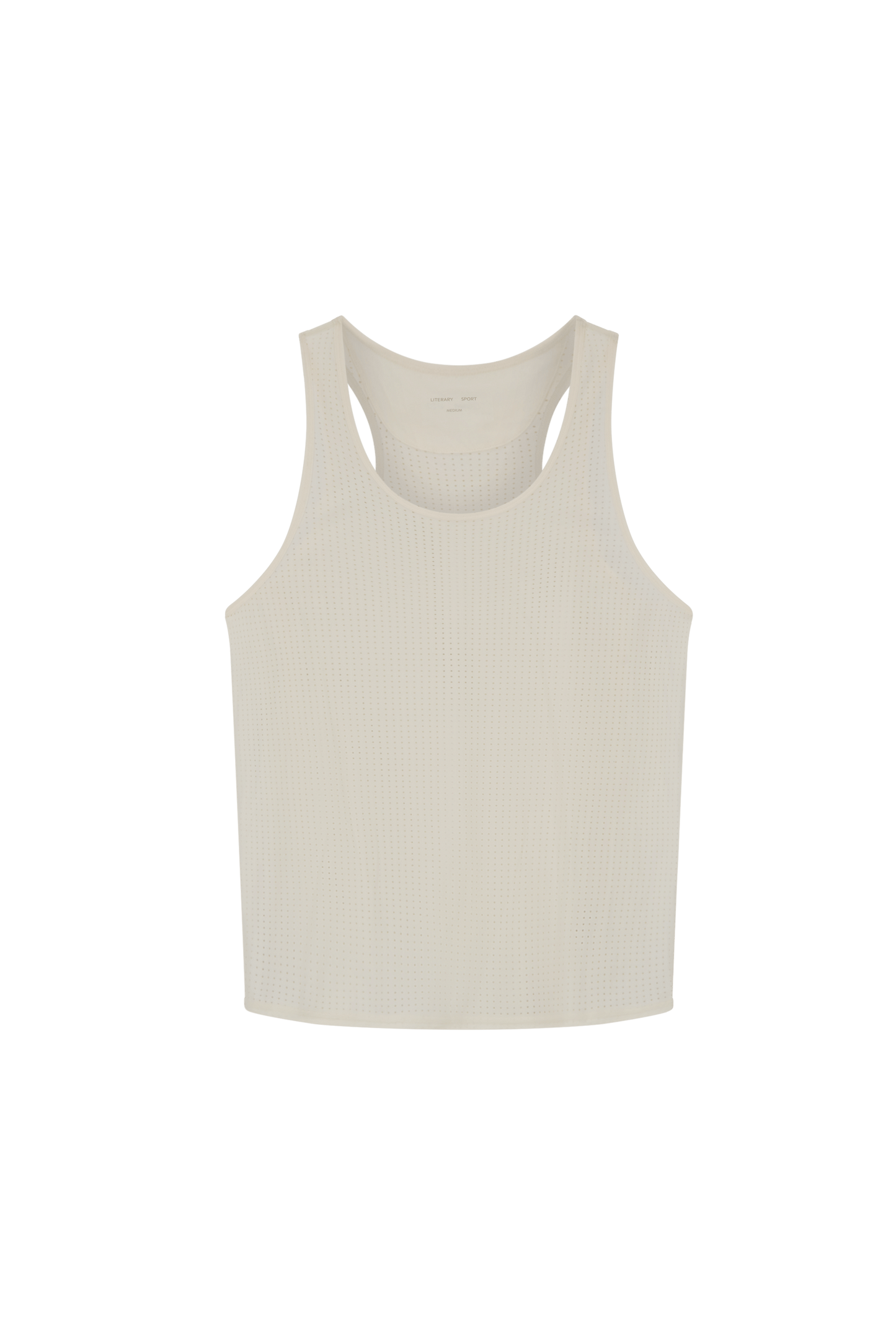 Literary Sport | Jude Mens Running Tank - Bone White