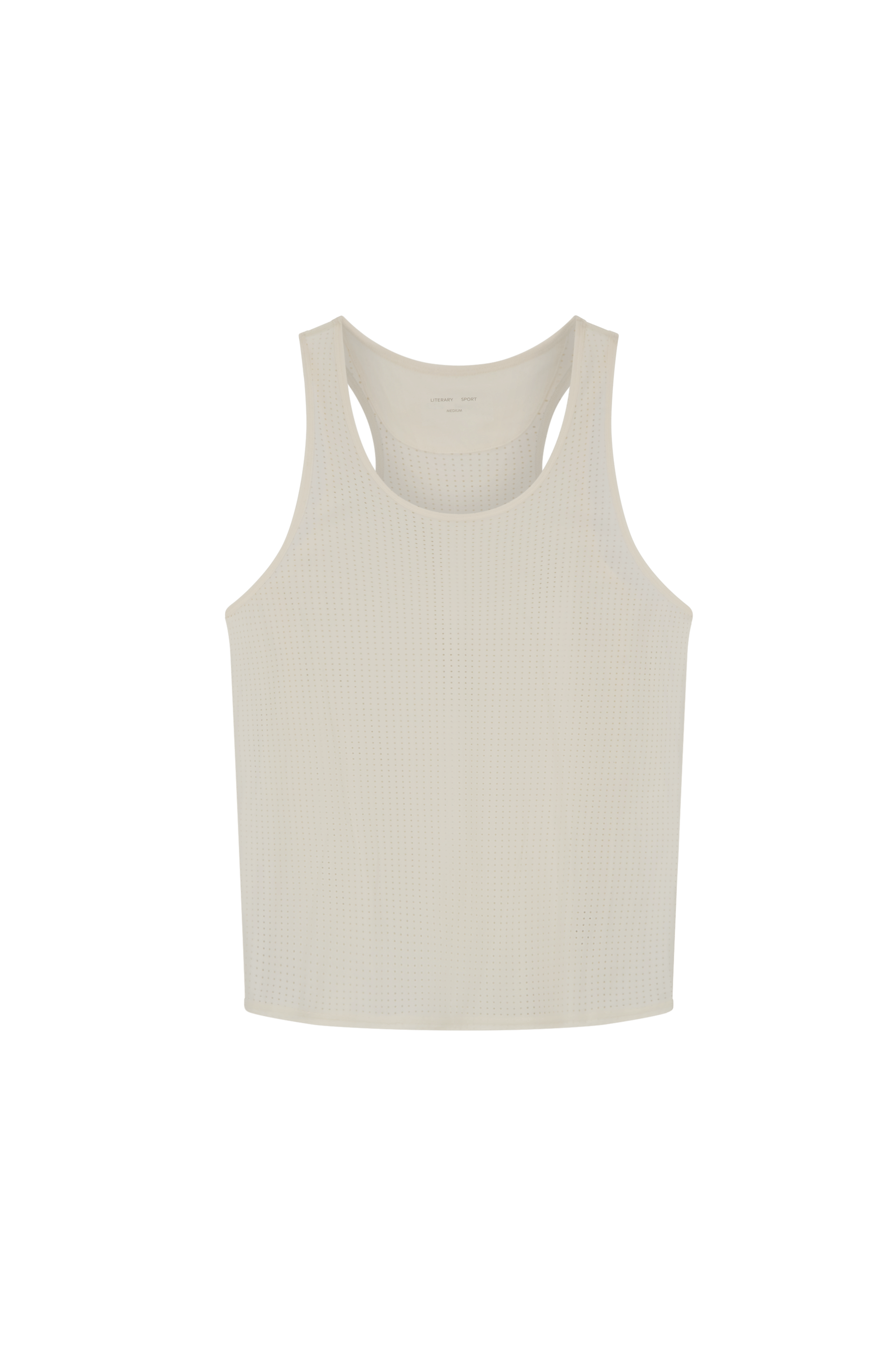 Literary Sport | Jude Mens Running Tank - Bone White