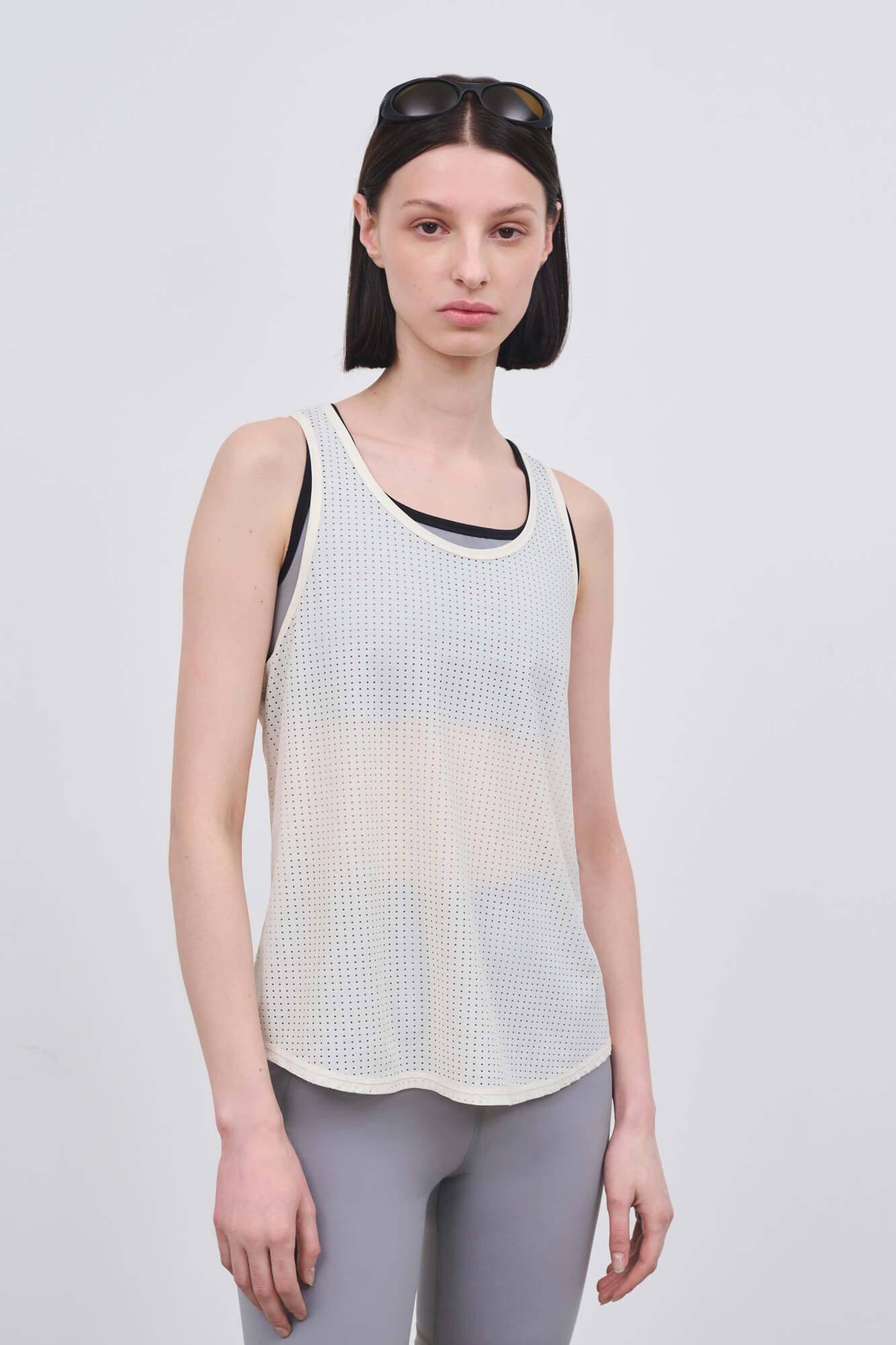 Literary Sport | Leni Womens Run Tank - Bone Off White Cream