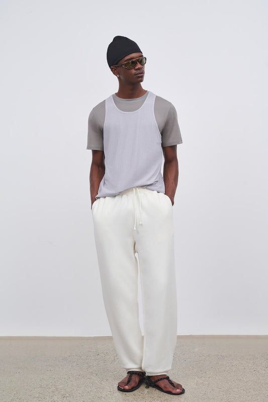Literary Sport - Mens Lev Sweatpants - Bone White